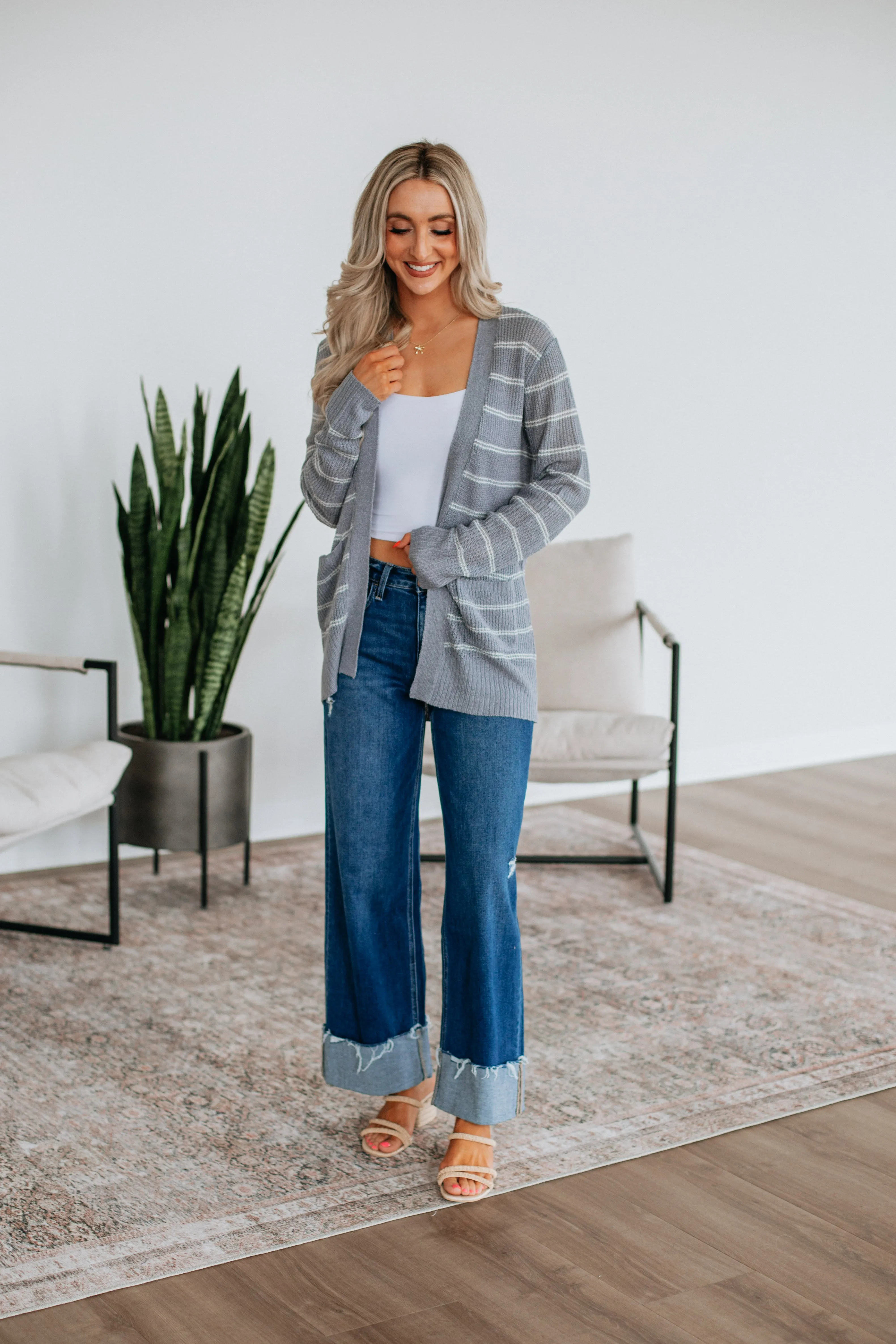 Harleigh Striped Cardigan sold by Wild Oak Boutique product image thumbnail 2