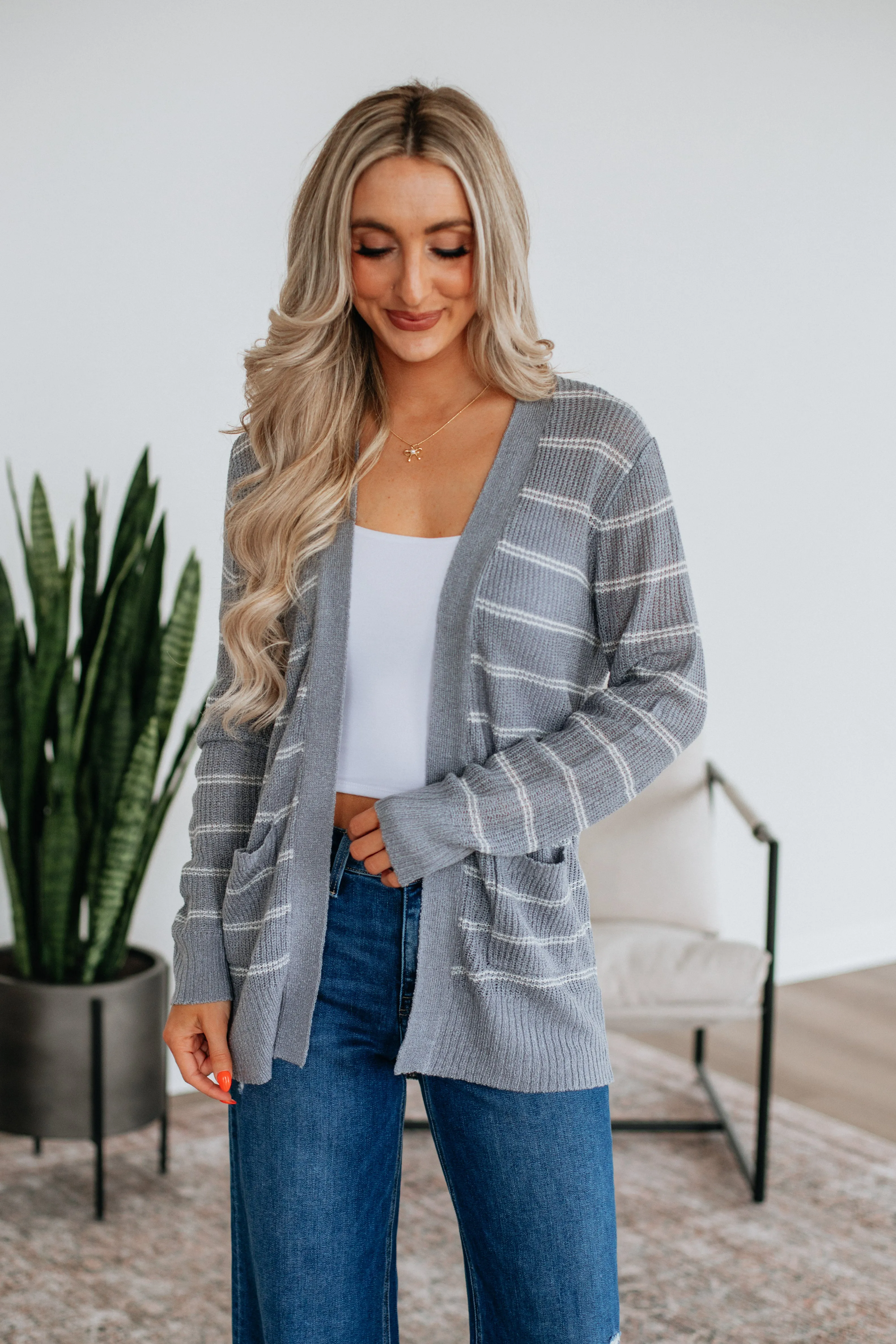 Harleigh Striped Cardigan sold by Wild Oak Boutique product image thumbnail 4