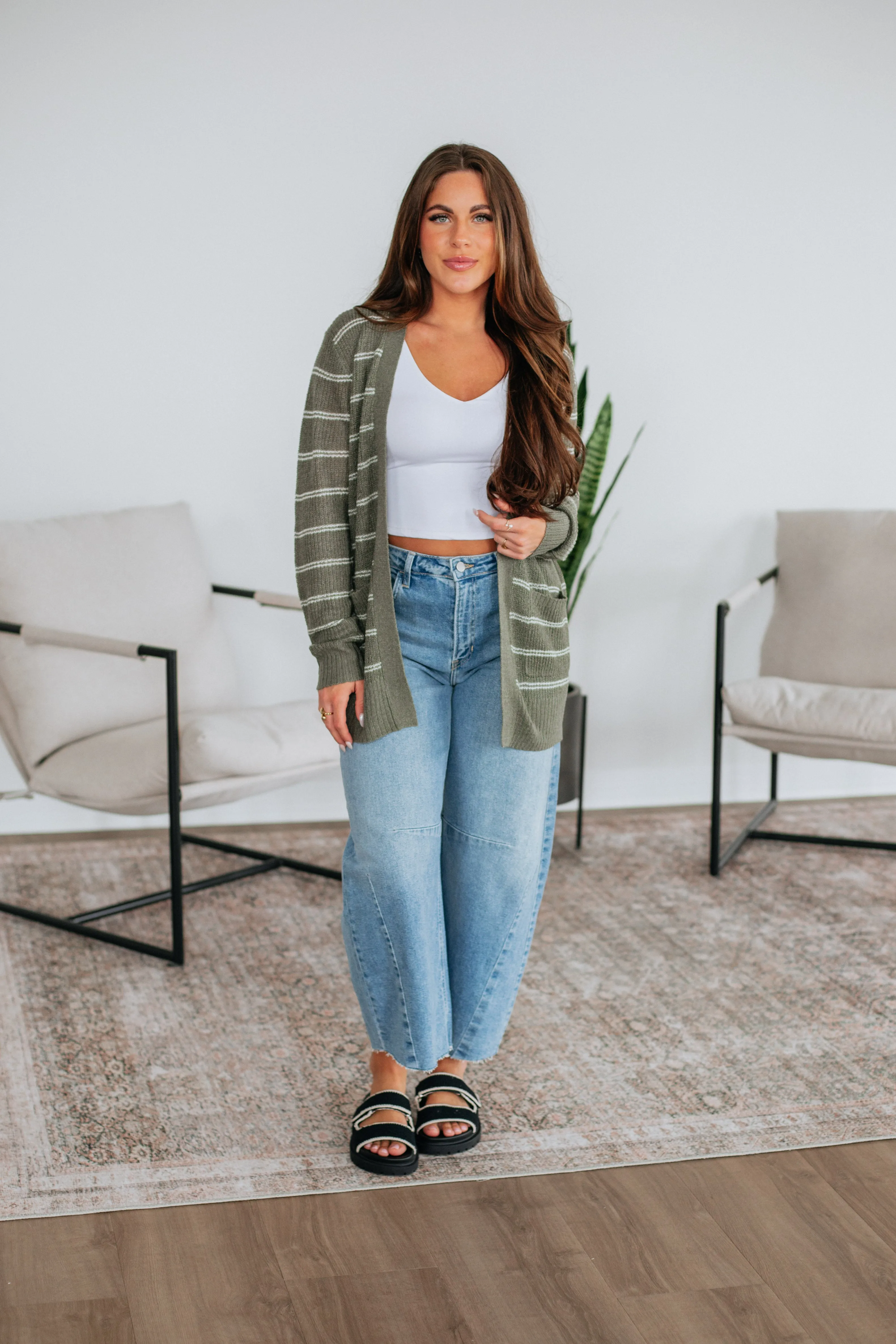 Harleigh Striped Cardigan sold by Wild Oak Boutique product image thumbnail 3