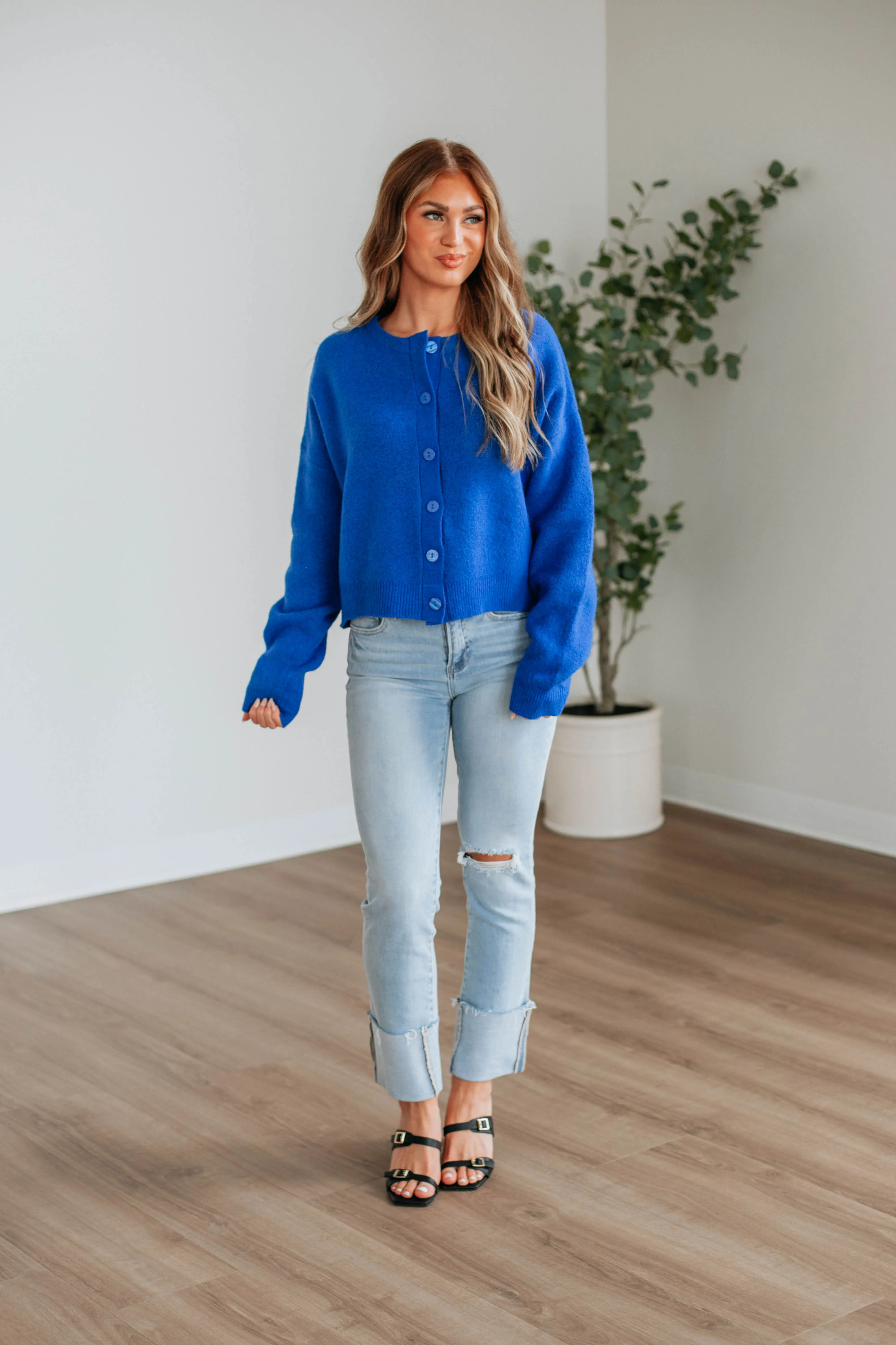 Kassi Cardigan - Royal Blue sold by Wild Oak Boutique product image thumbnail 3