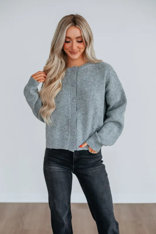 Kassi Cardigan - Heather Grey sold by Wild Oak Boutique