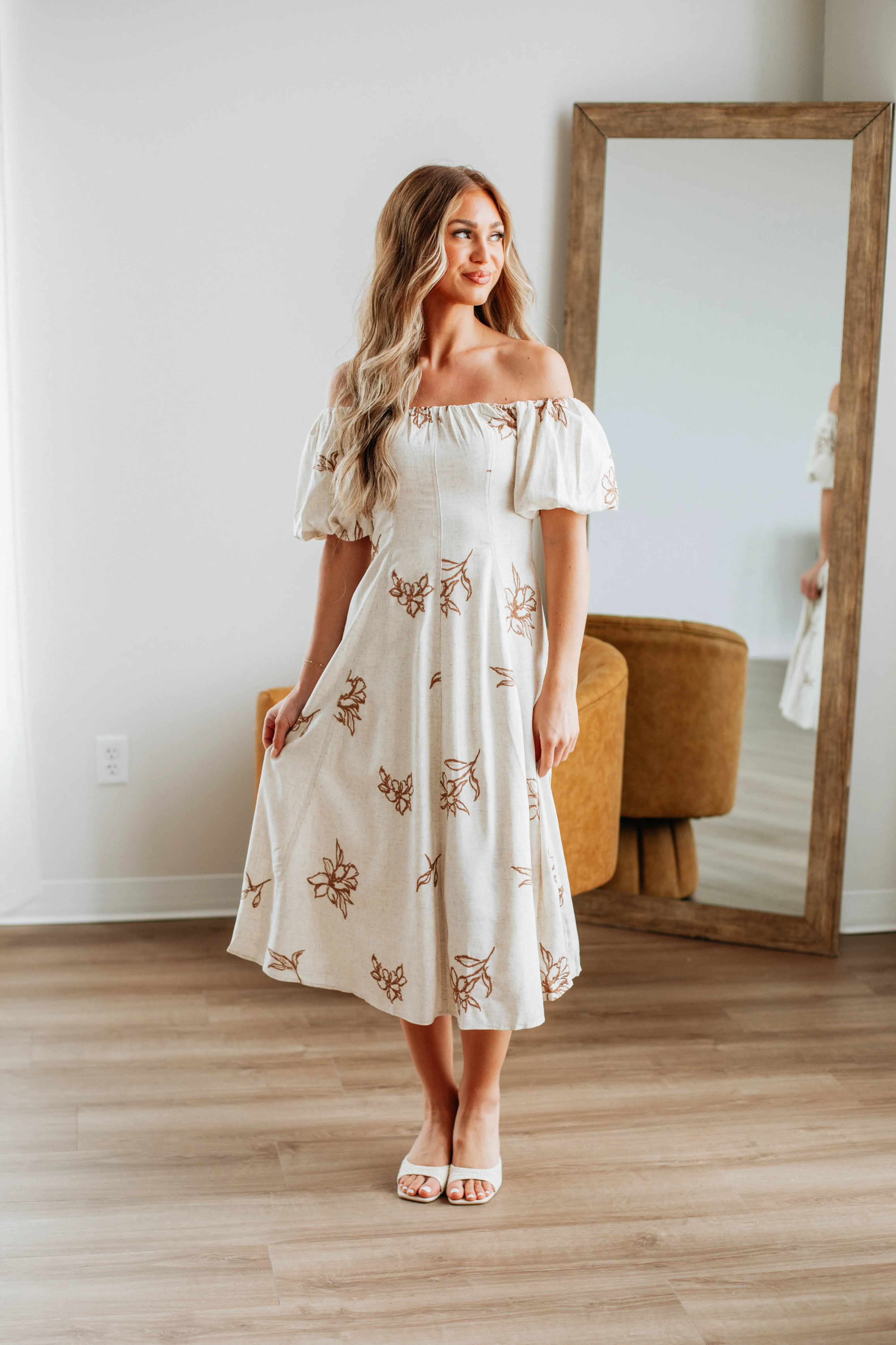 Karlyn Linen Dress sold by Wild Oak Boutique