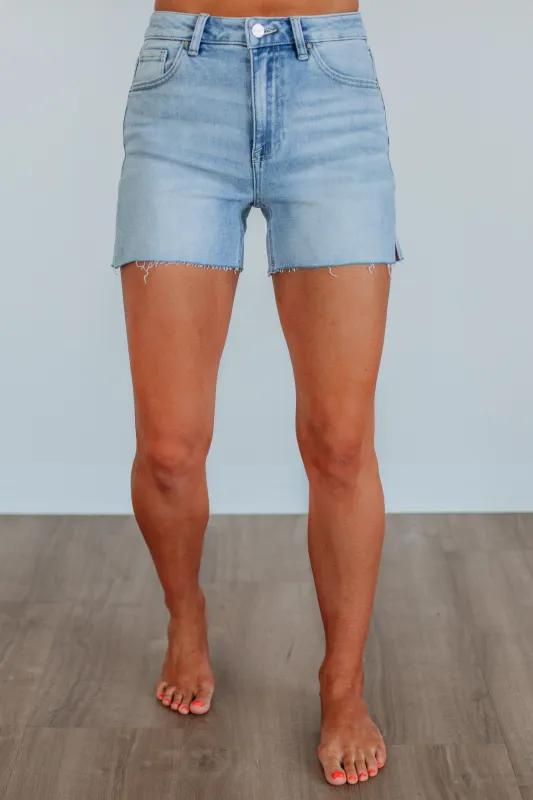 Tinley Risen Shorts - Light Wash made by Risen