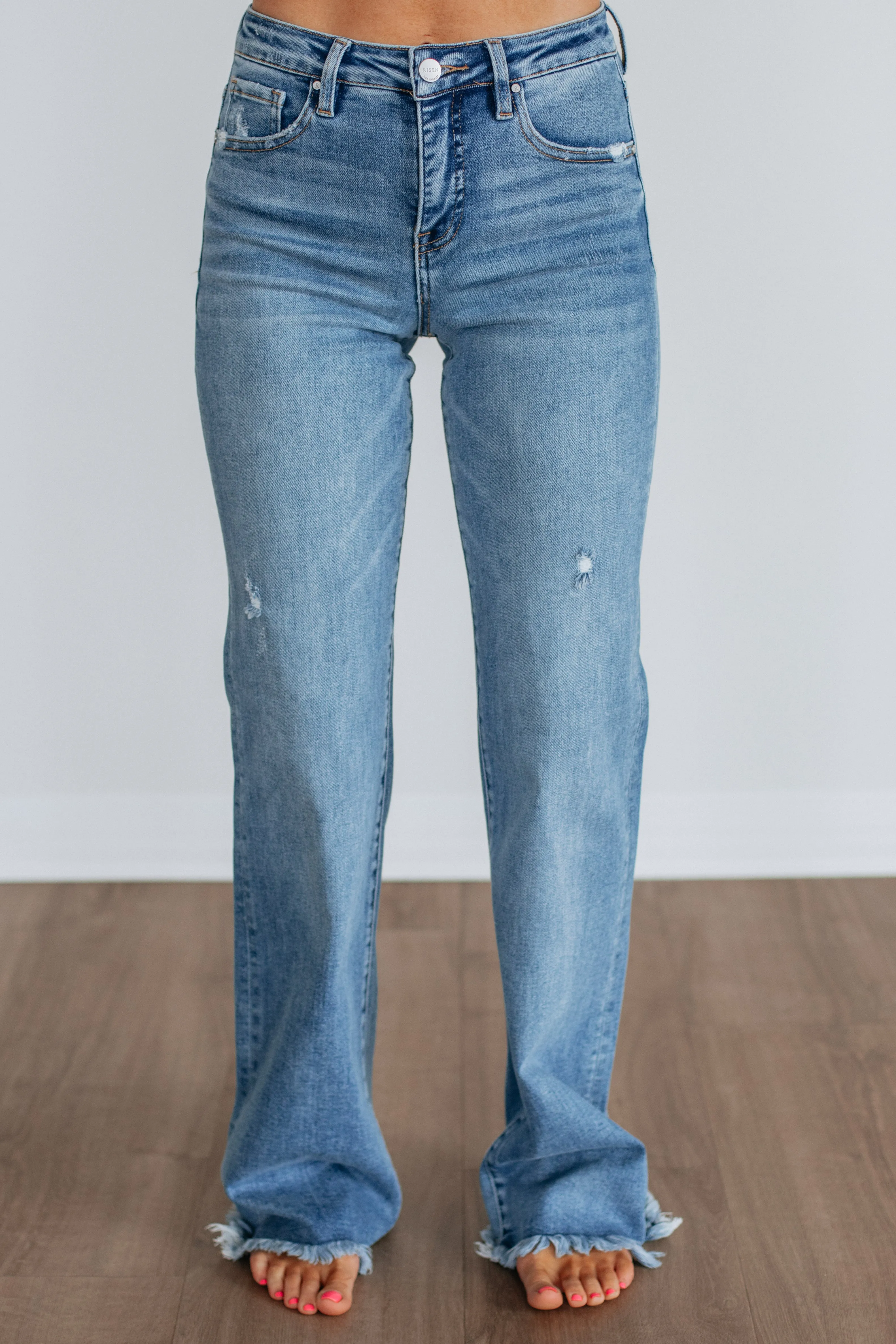 Torren Risen Jeans - Medium Wash sold by Wild Oak Boutique product image thumbnail 3