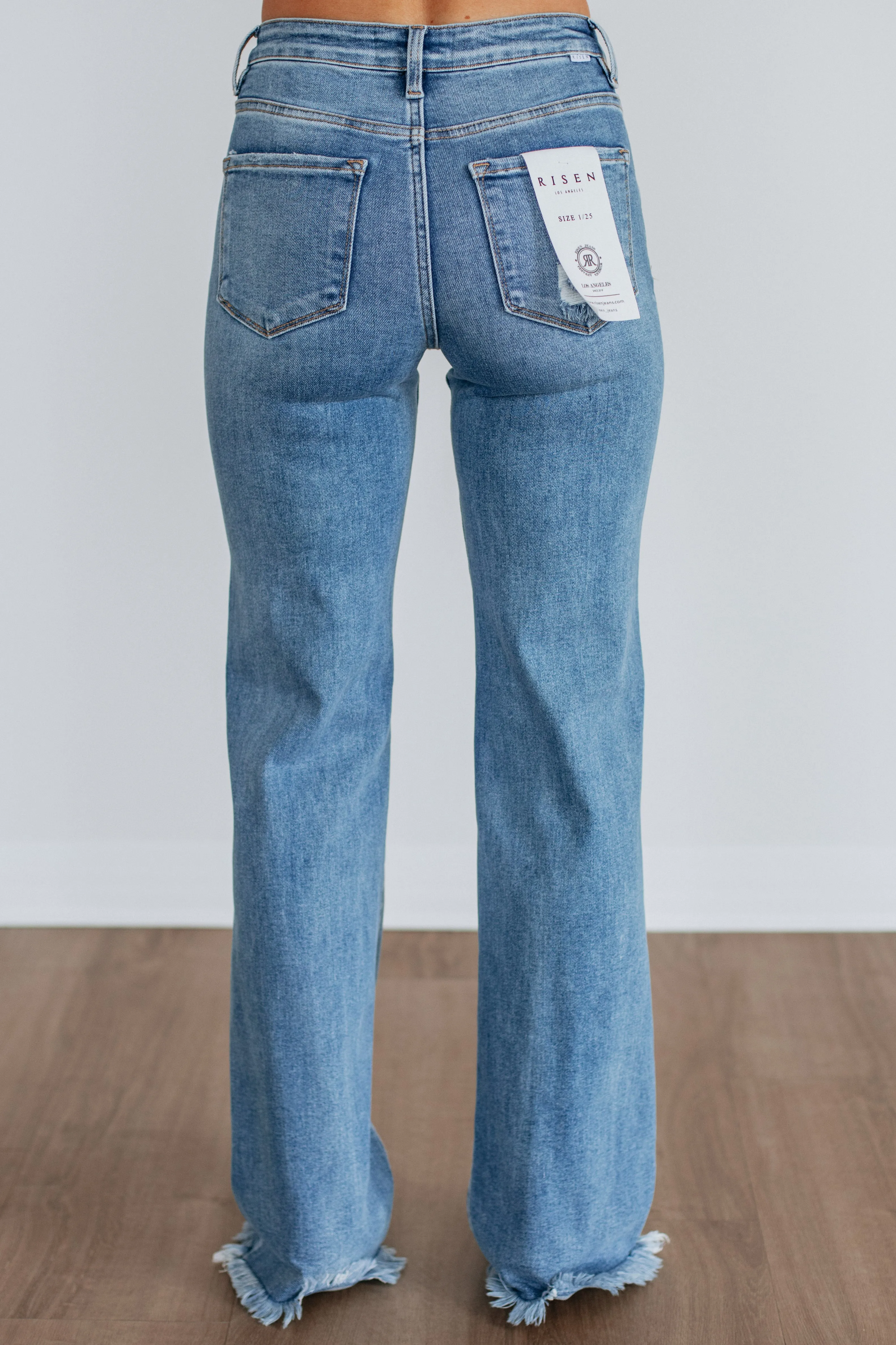 Torren Risen Jeans - Medium Wash sold by Wild Oak Boutique product image thumbnail 4