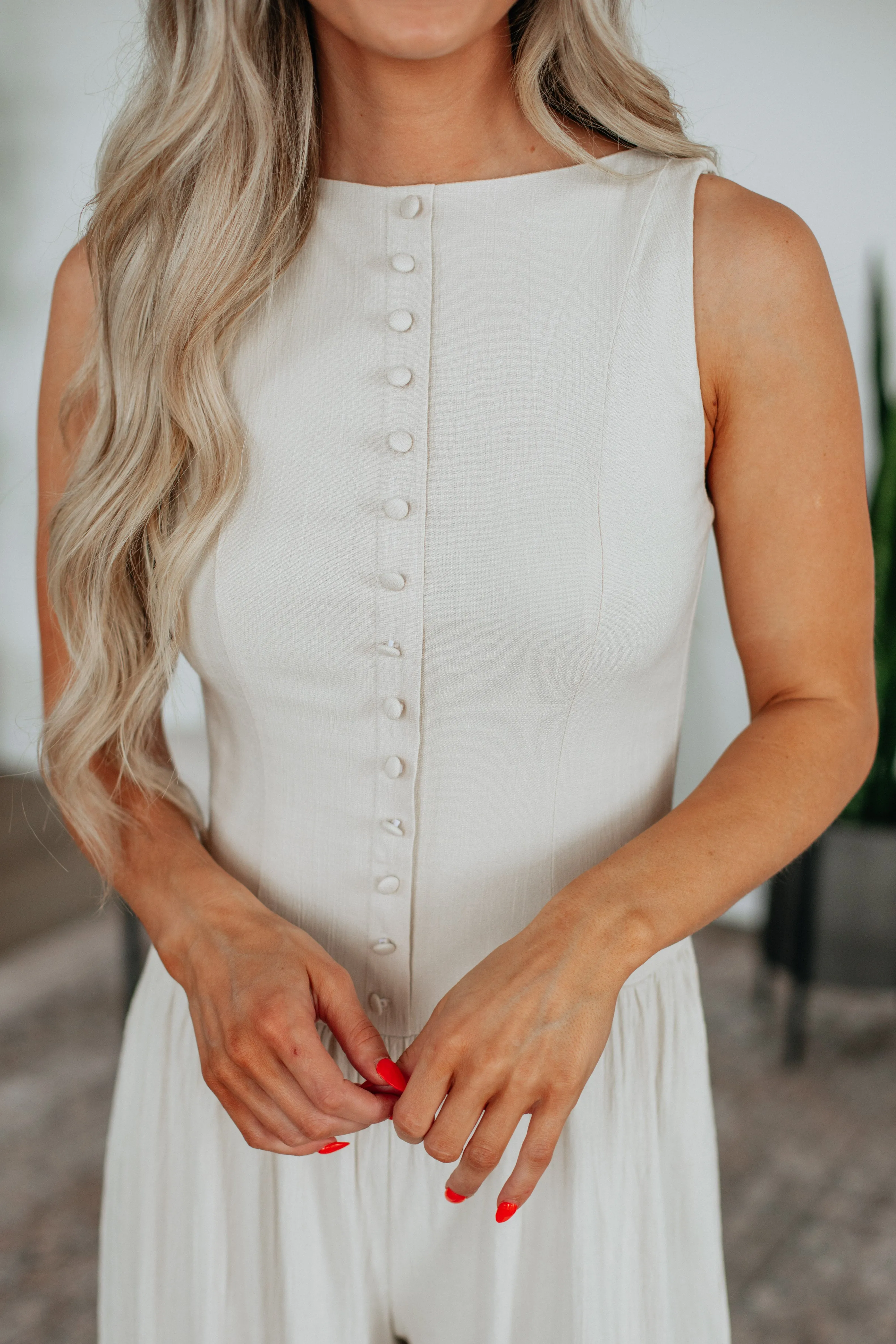 Noelle Linen Jumpsuit sold by Wild Oak Boutique product image thumbnail 3
