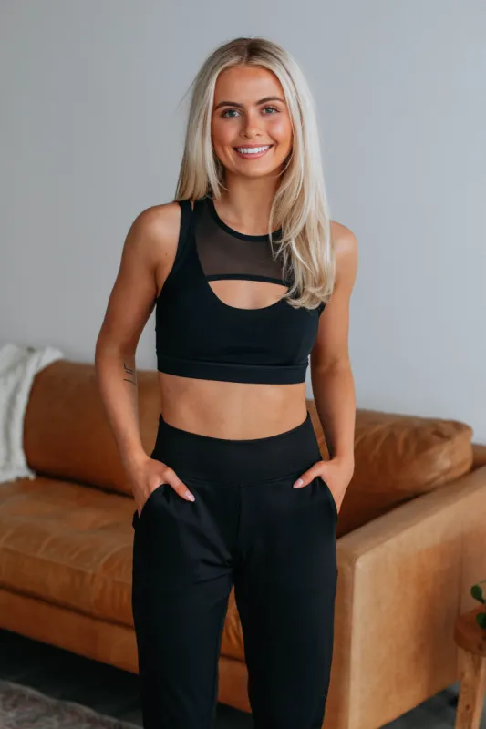 Zalen Sports Bra - Black sold by Wild Oak Boutique