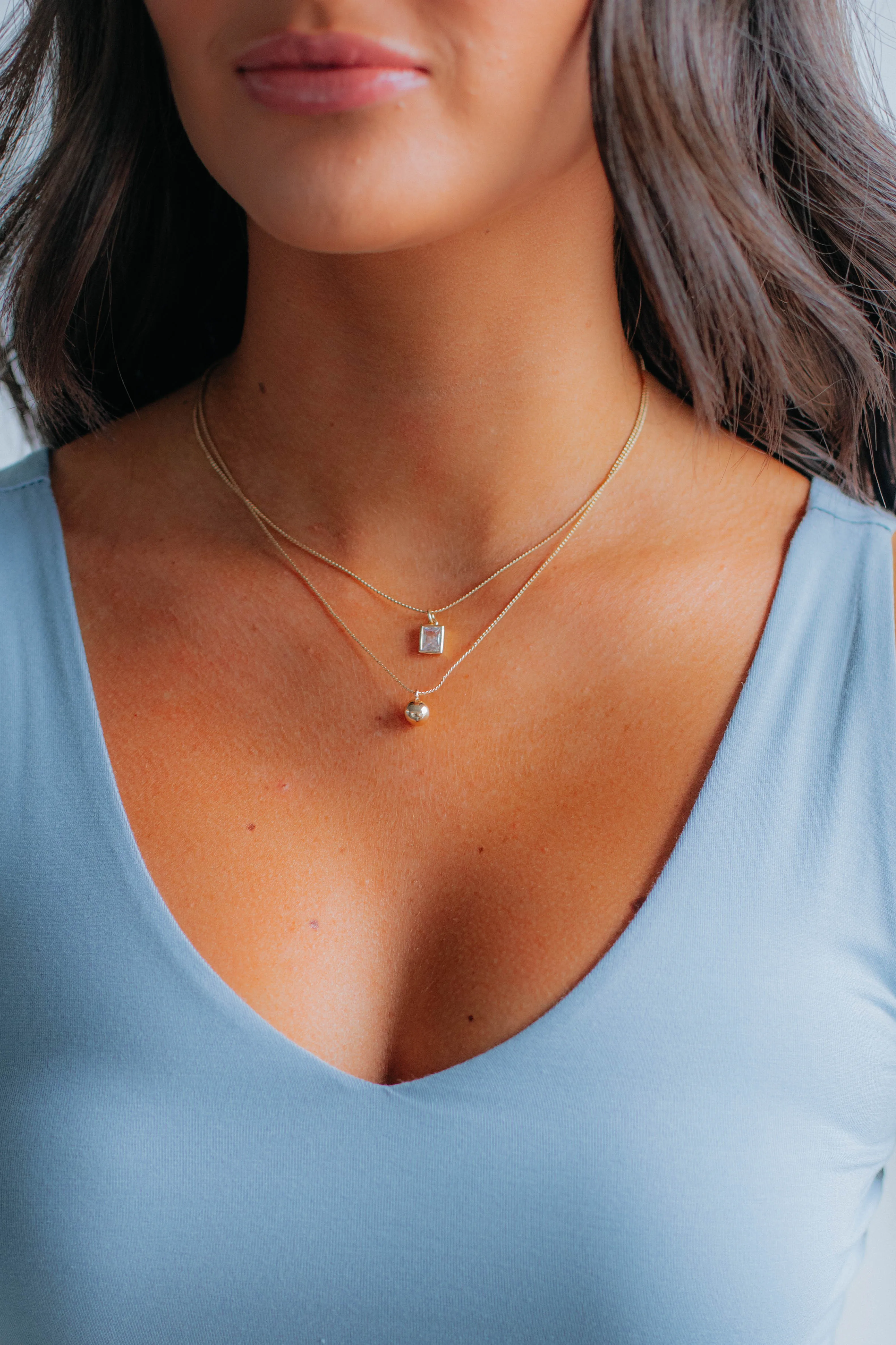 Diana Layered Necklace - Gold sold by Wild Oak Boutique