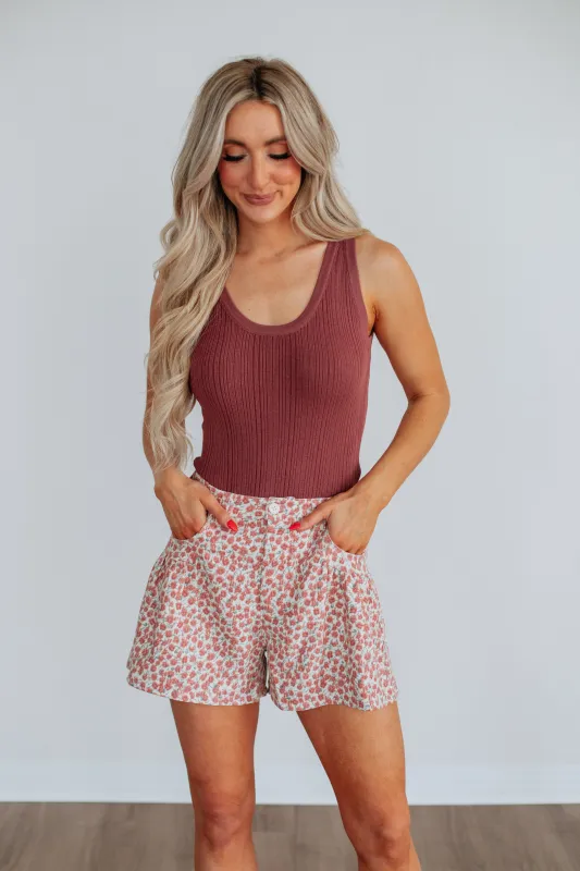 Julianna Floral Shorts sold by Wild Oak Boutique