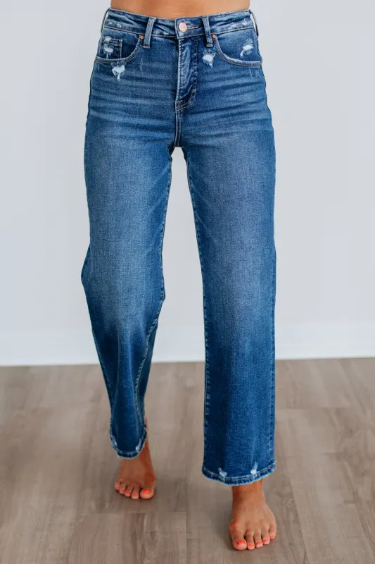 Jersey Risen Jeans sold by Wild Oak Boutique