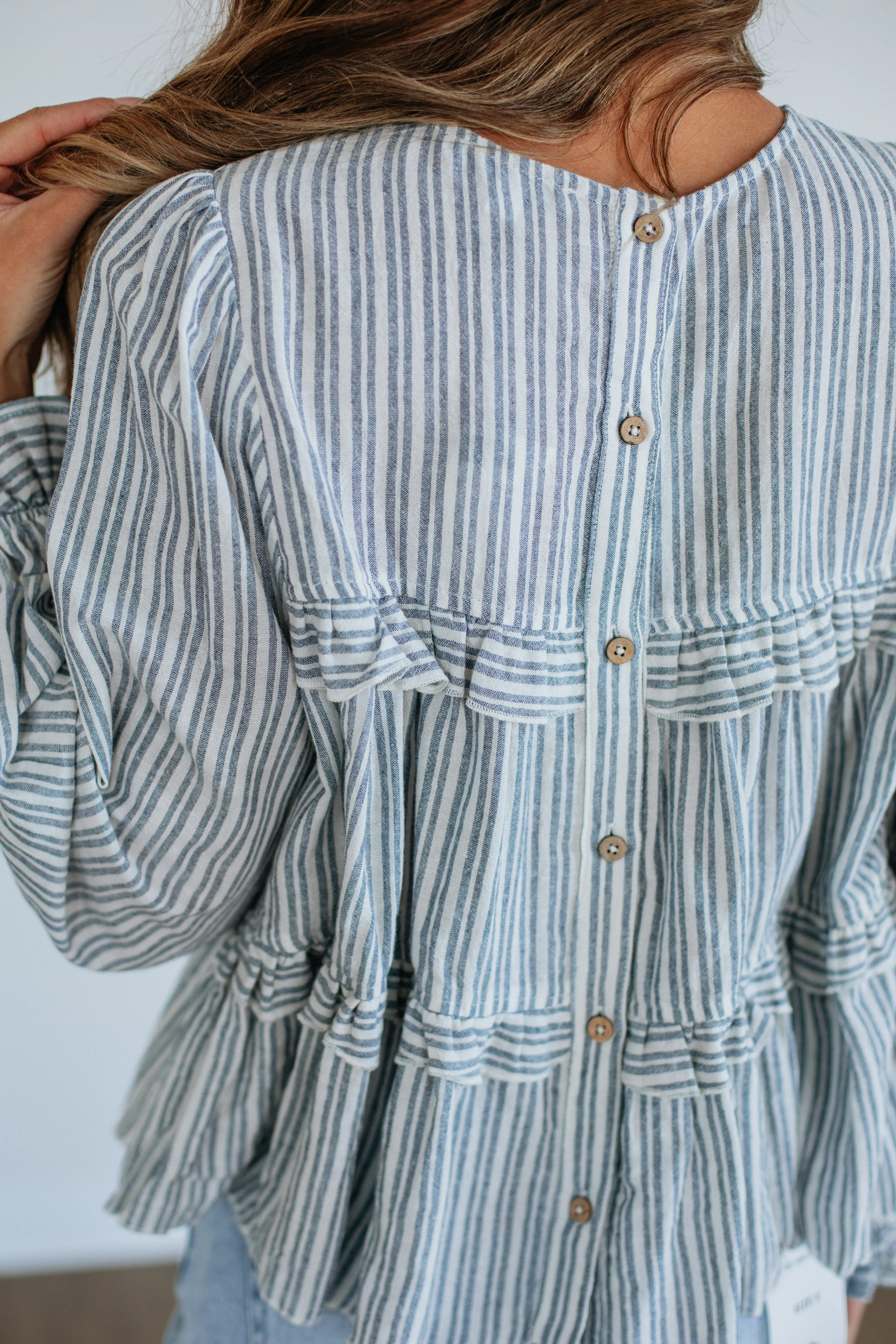 Kessley Striped Blouse sold by Wild Oak Boutique product image thumbnail 2