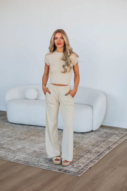 Brilee Two-Piece Set - Natural sold by Wild Oak Boutique