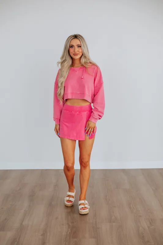 Nia Lounge Skort sold by Wild Oak Boutique