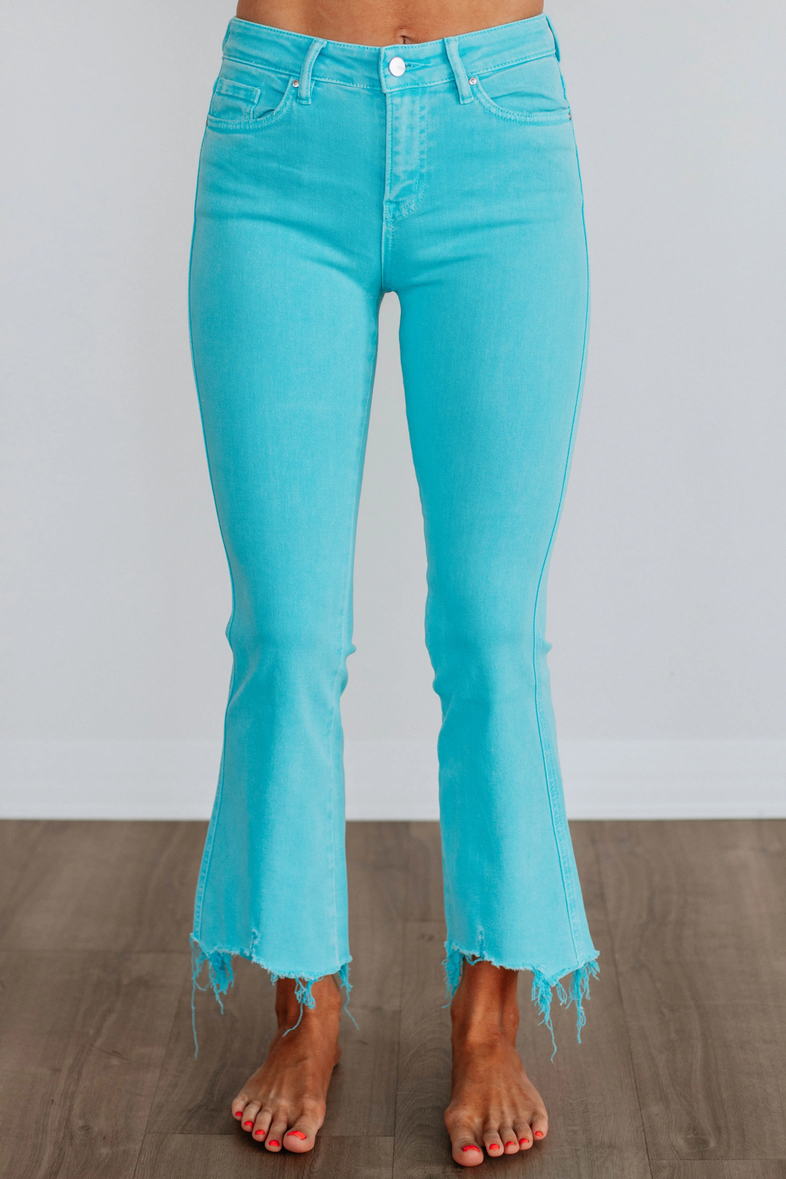 Emberly Mica Jeans - Cyan sold by Wild Oak Boutique product image thumbnail 3