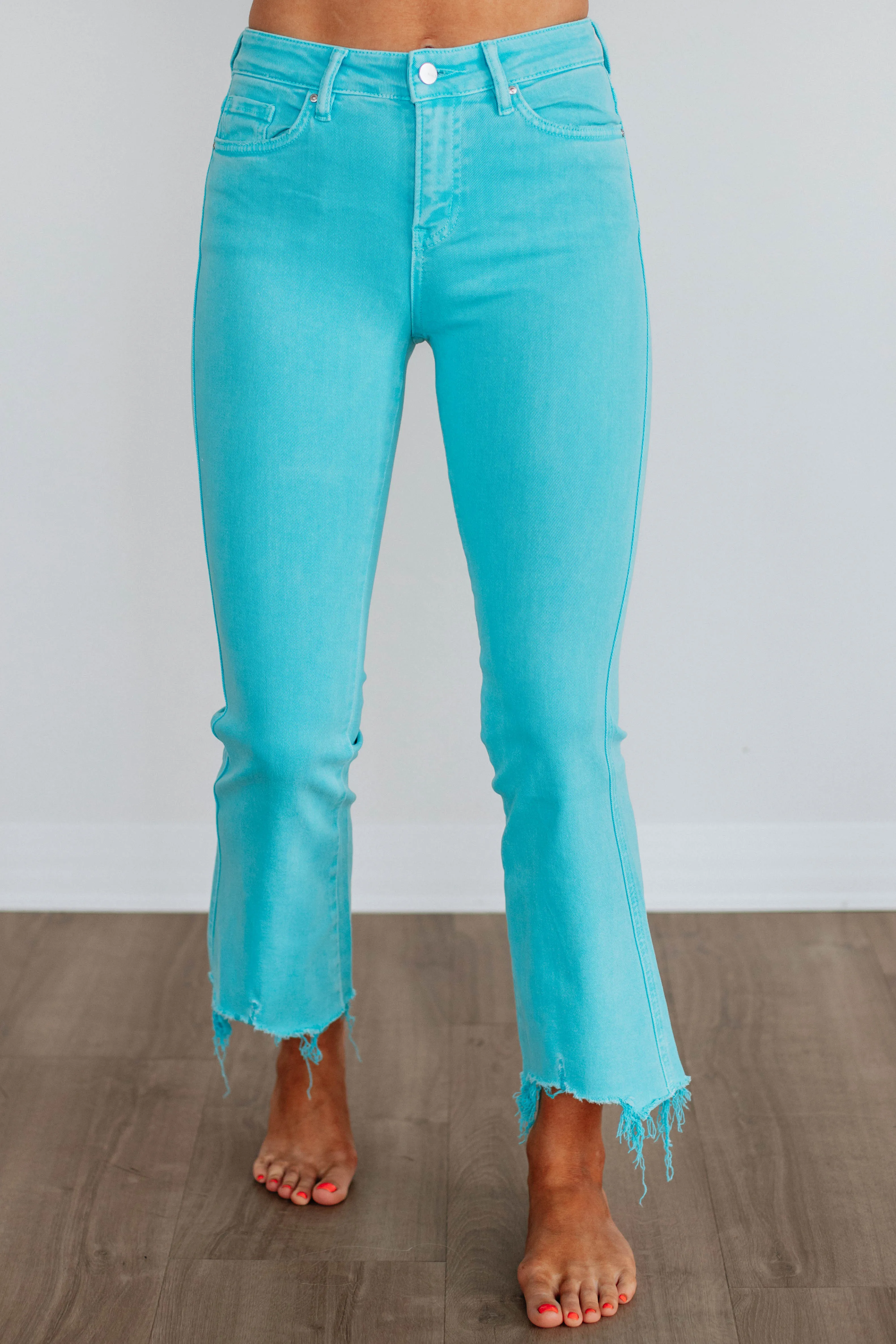Emberly Mica Jeans - Cyan sold by Wild Oak Boutique product image thumbnail 5