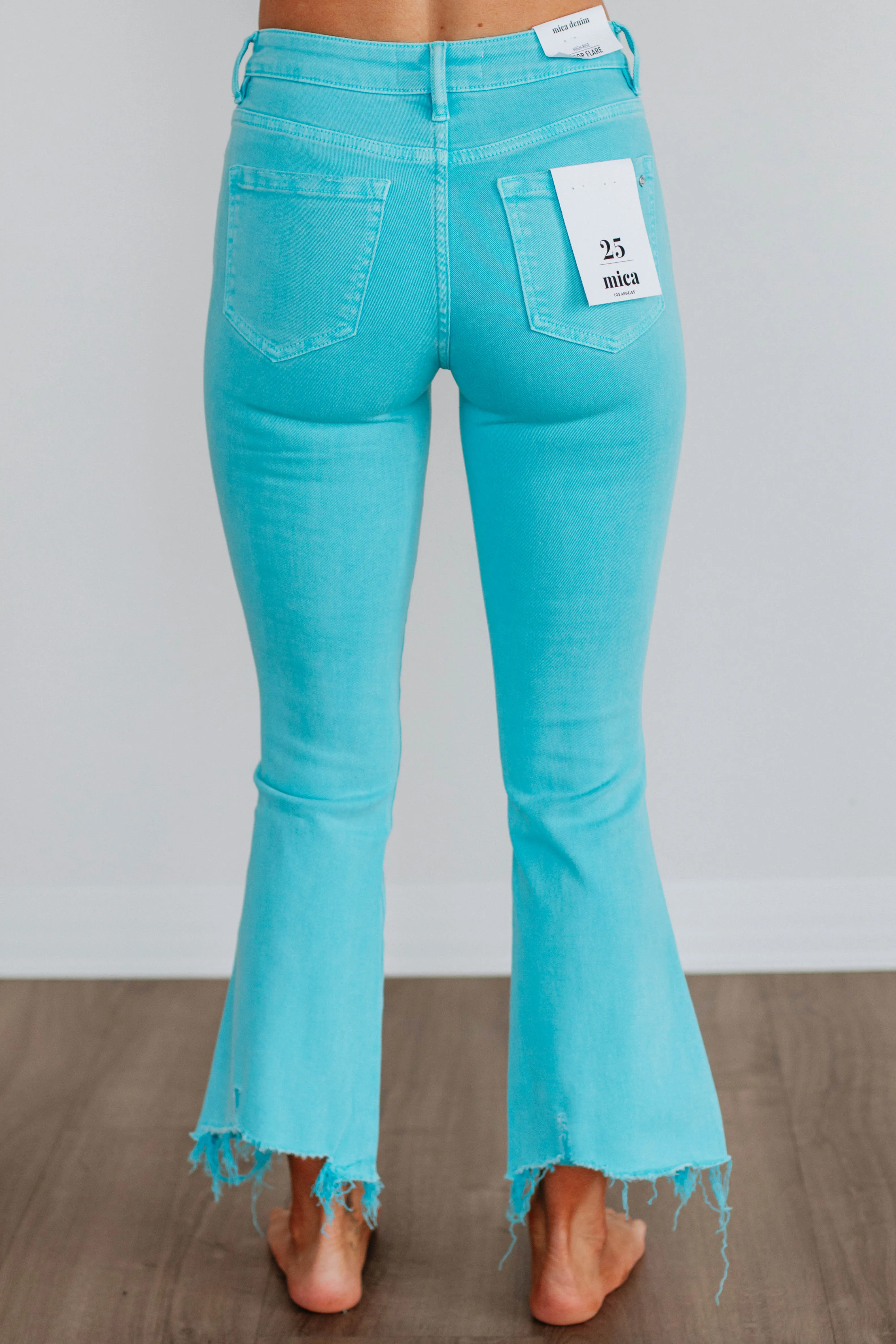 Emberly Mica Jeans - Cyan sold by Wild Oak Boutique product image thumbnail 4