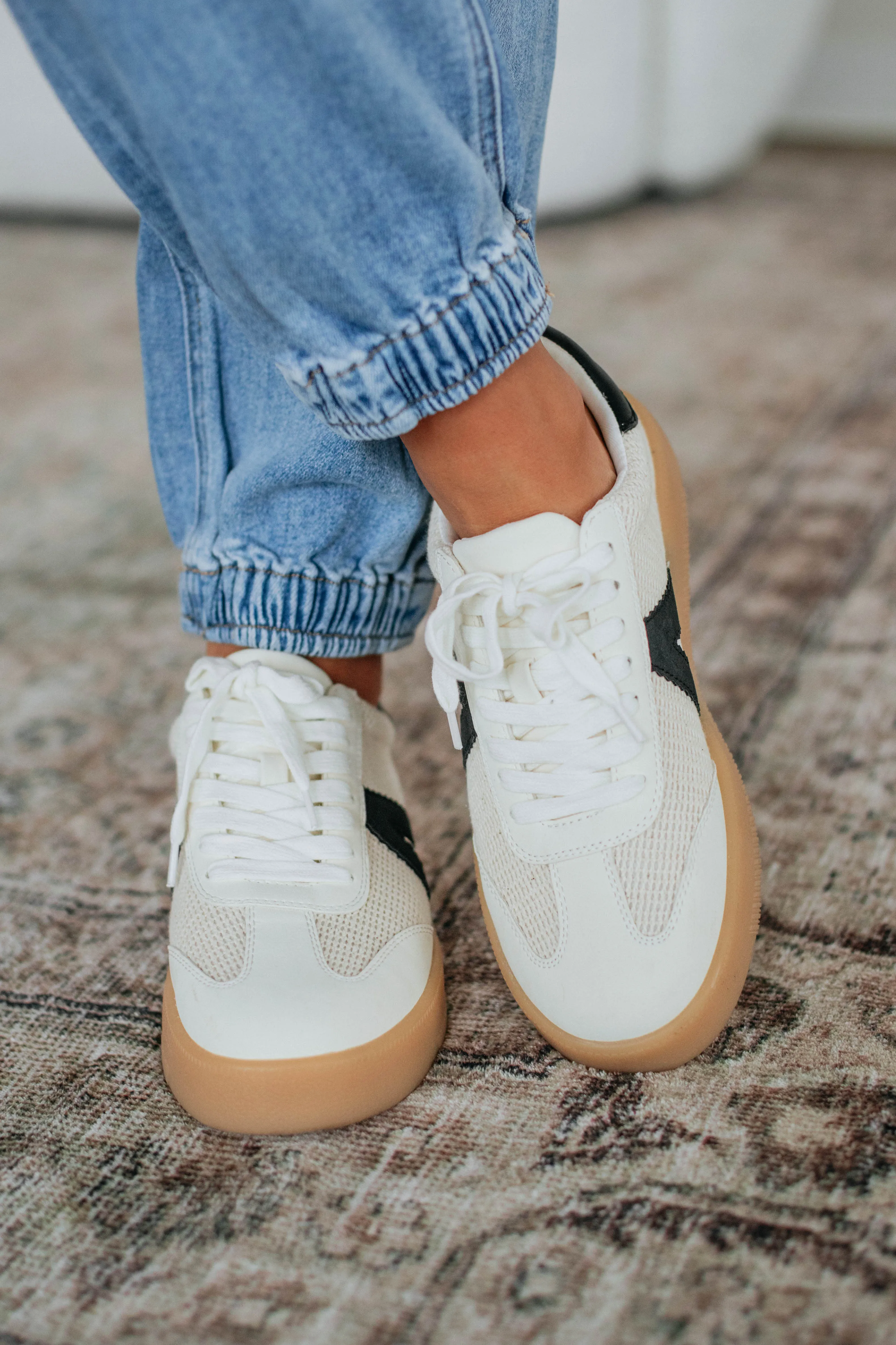 Watch Your Step Sneakers - Beige Mix sold by Wild Oak Boutique product image thumbnail 2