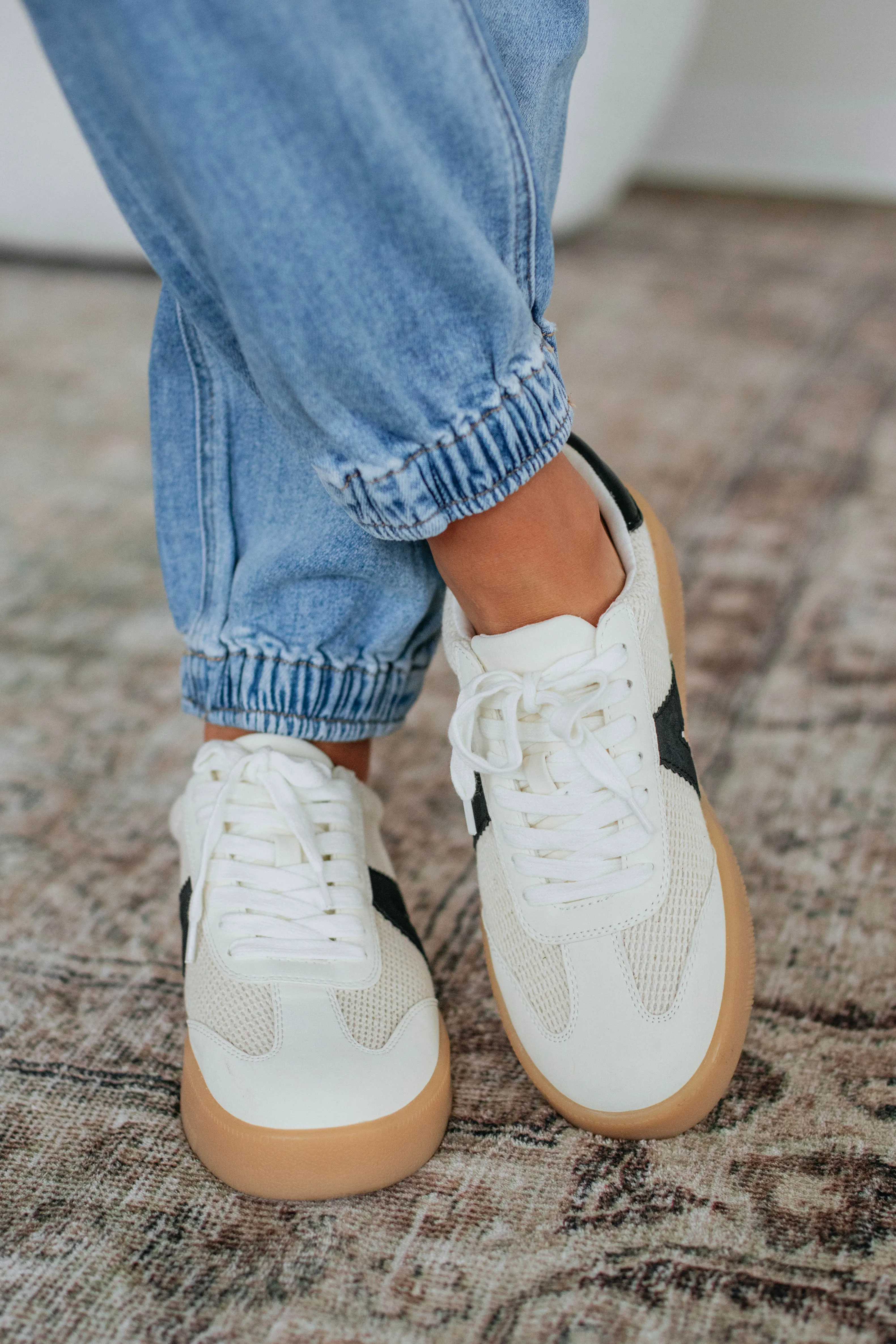 Watch Your Step Sneakers - Beige Mix sold by Wild Oak Boutique product image thumbnail 4