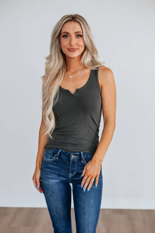 Halle Ribbed Tank sold by Wild Oak Boutique