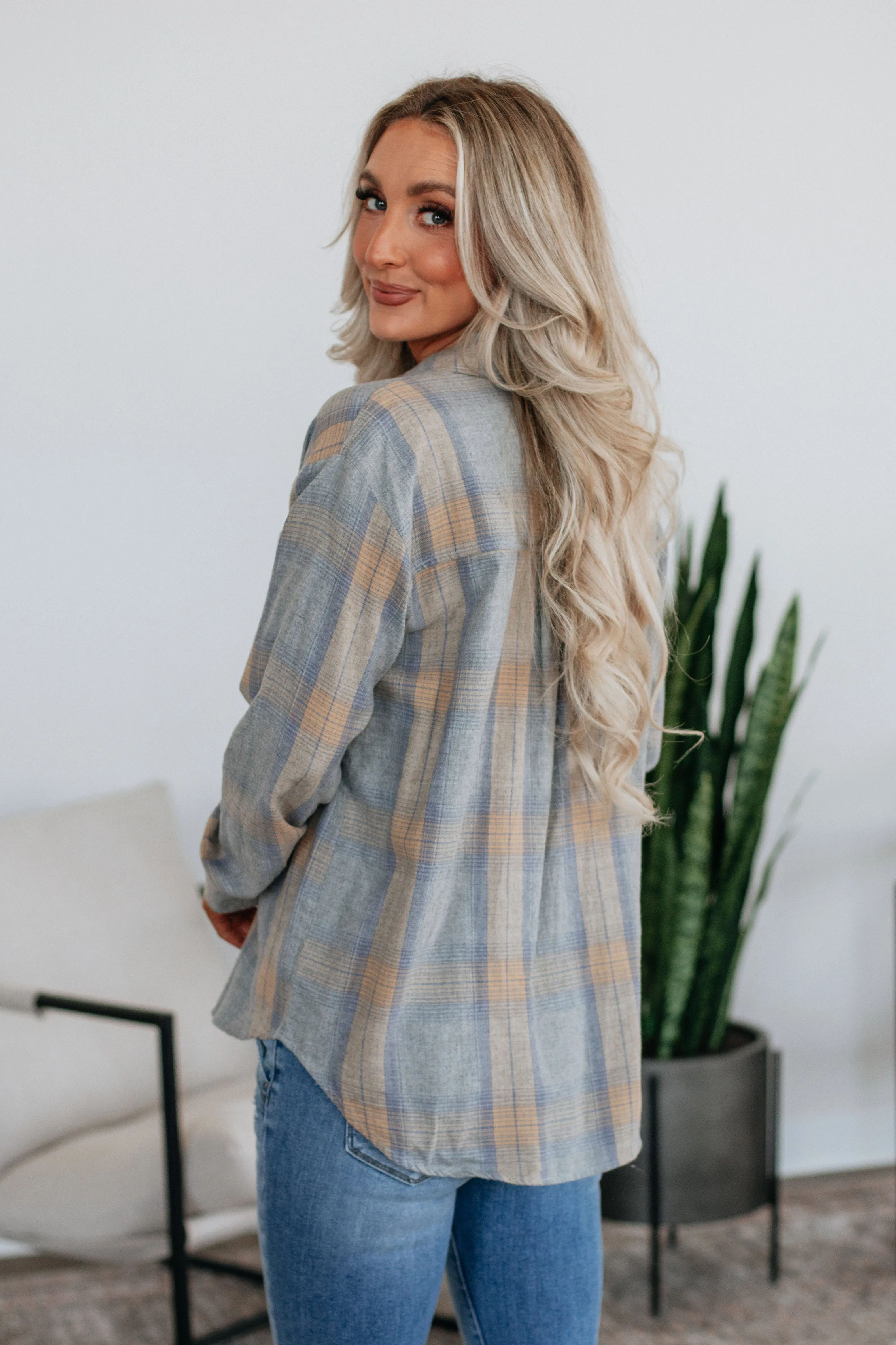 Jaime Flannel Top sold by Wild Oak Boutique product image thumbnail 5