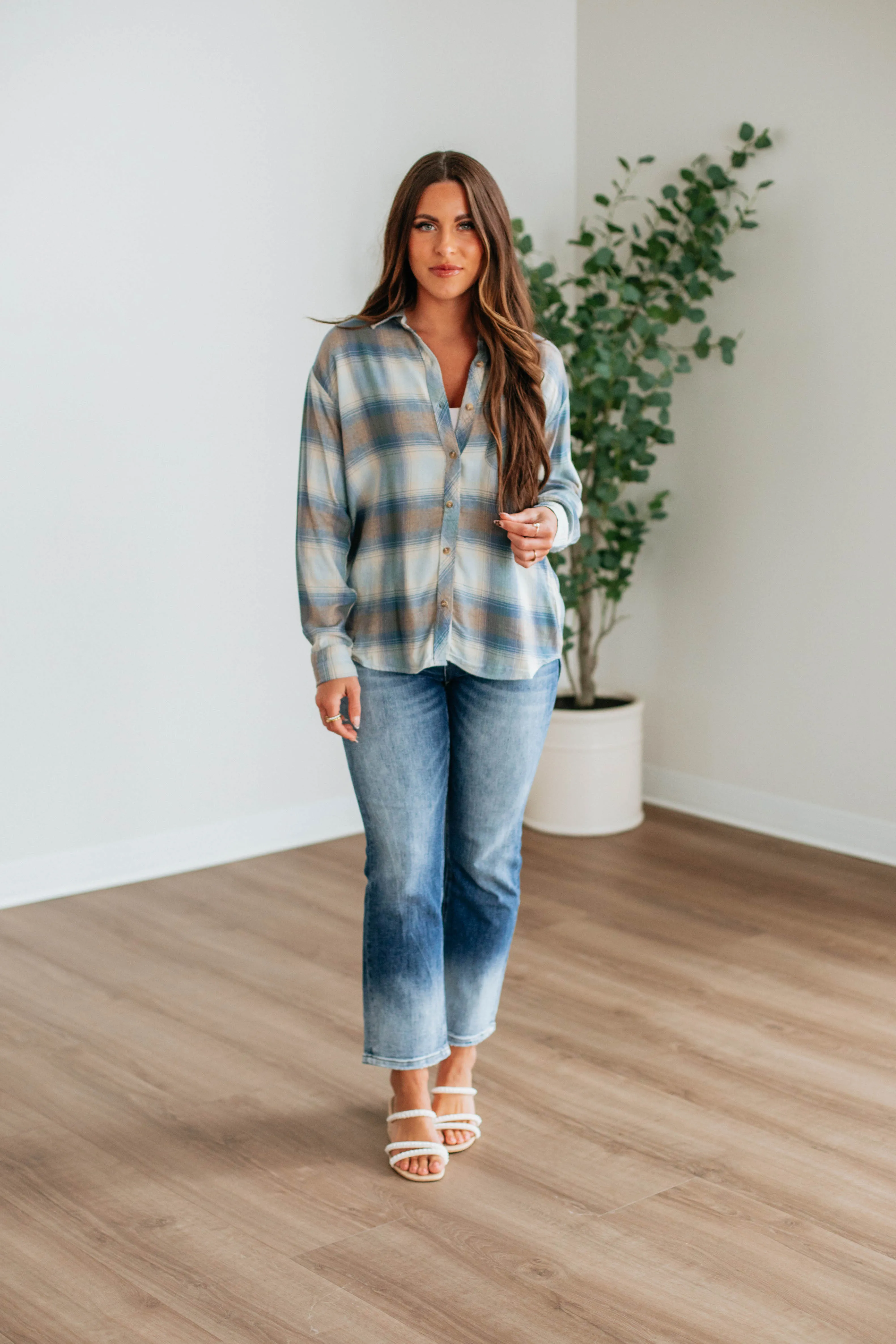 Wynnie Flannel Top sold by Wild Oak Boutique product image thumbnail 3