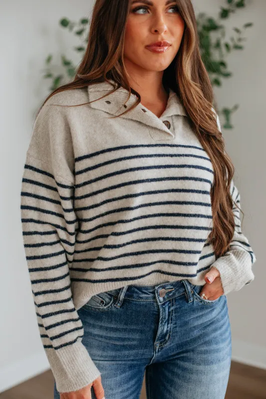 Tristen Striped Pullover sold by Wild Oak Boutique