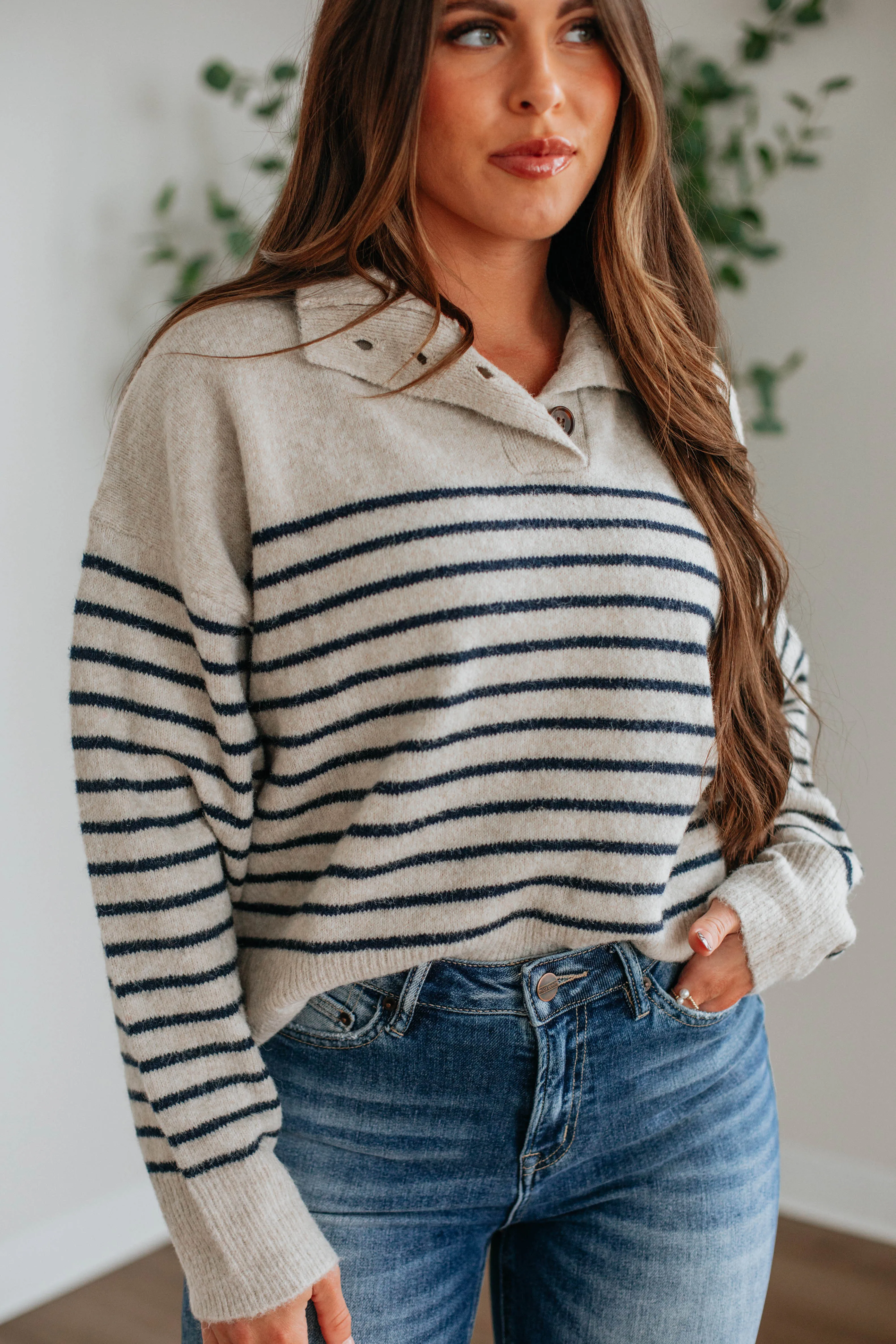 Tristen Striped Pullover sold by Wild Oak Boutique