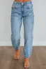 Tatum Mica Denim Joggers sold by Wild Oak Boutique