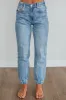 Tatum Mica Denim Joggers sold by Wild Oak Boutique