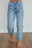 Tatum Mica Denim Joggers sold by Wild Oak Boutique