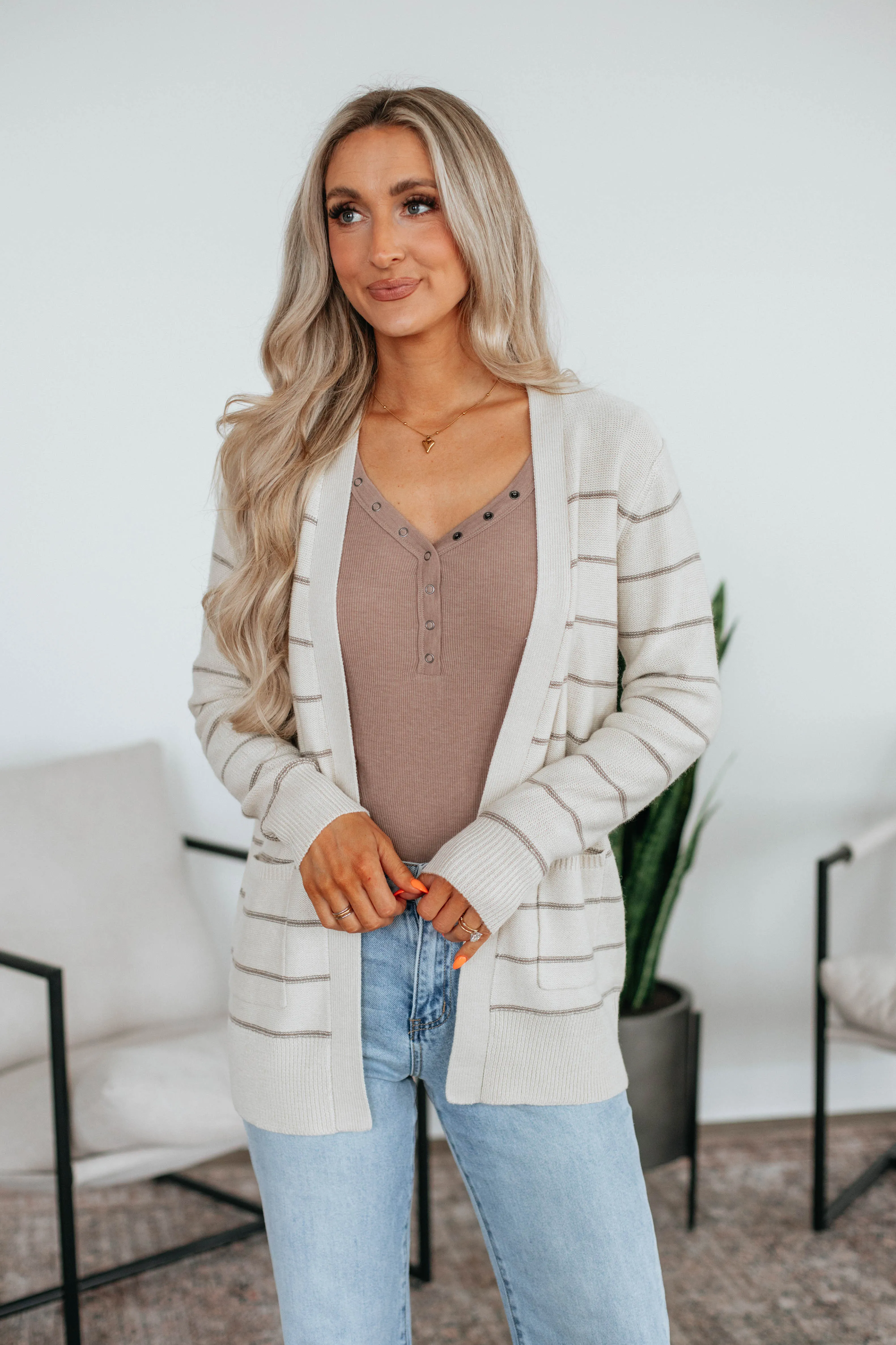 Lorie Striped Cardigan sold by Wild Oak Boutique