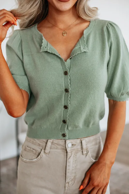 Neriah Cardigan Top - Sage sold by Wild Oak Boutique