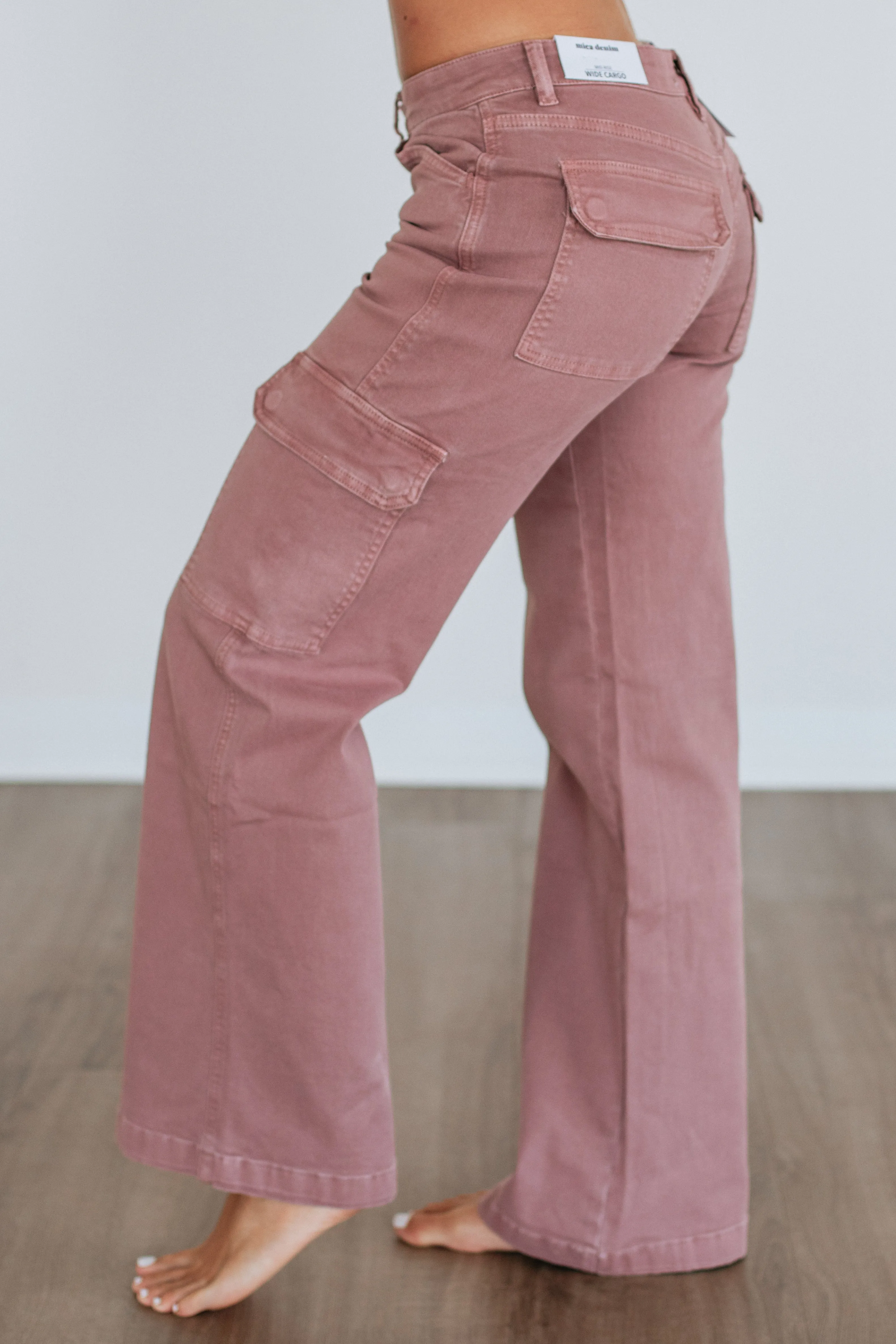 Lucy Mica Cargo Jeans sold by Wild Oak Boutique product image thumbnail 2