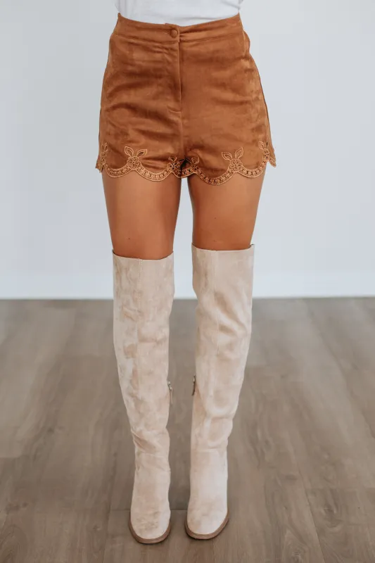 Alano Suede Shorts sold by Wild Oak Boutique