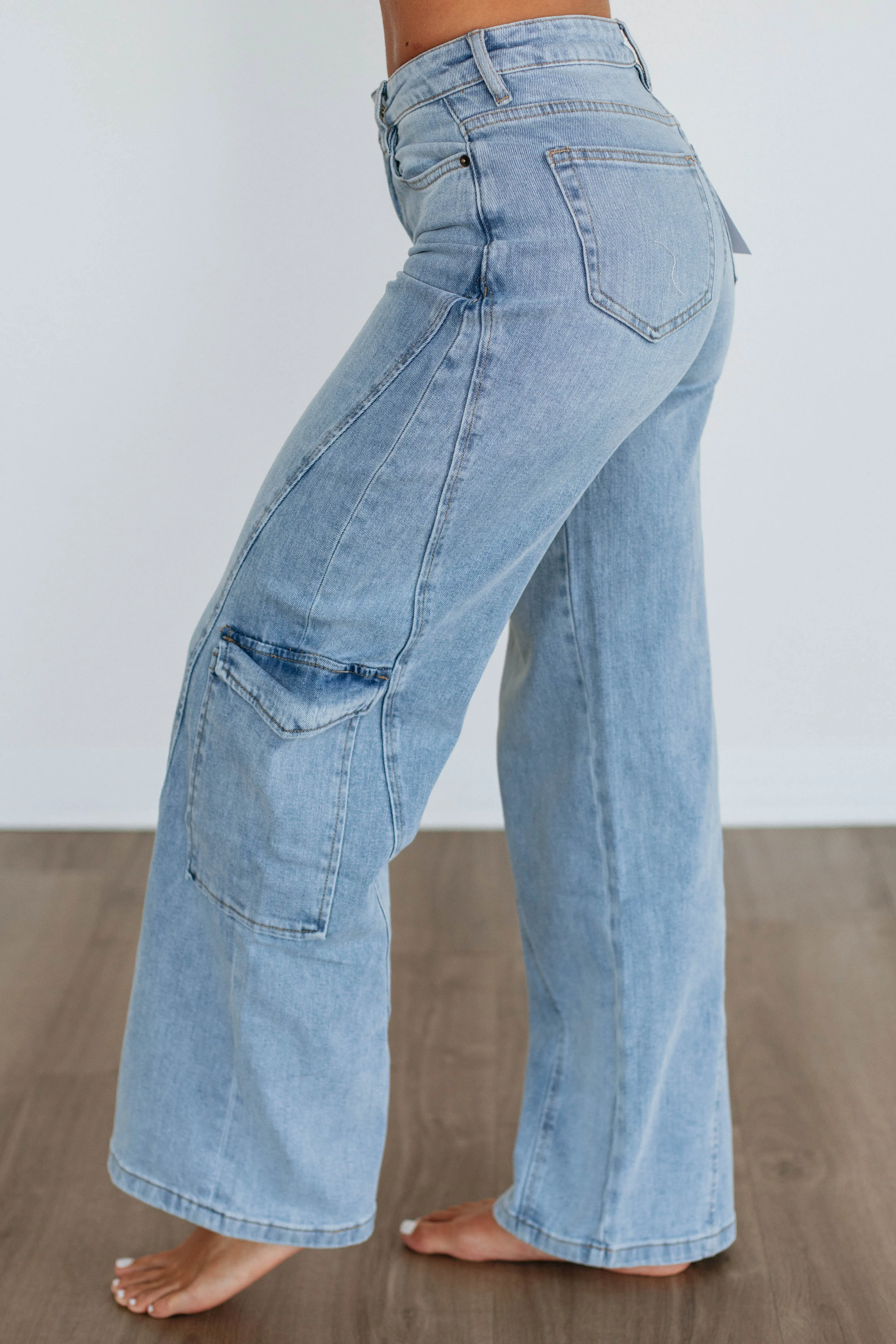 Kaycee Mica Cargo Jeans sold by Wild Oak Boutique product image thumbnail 5