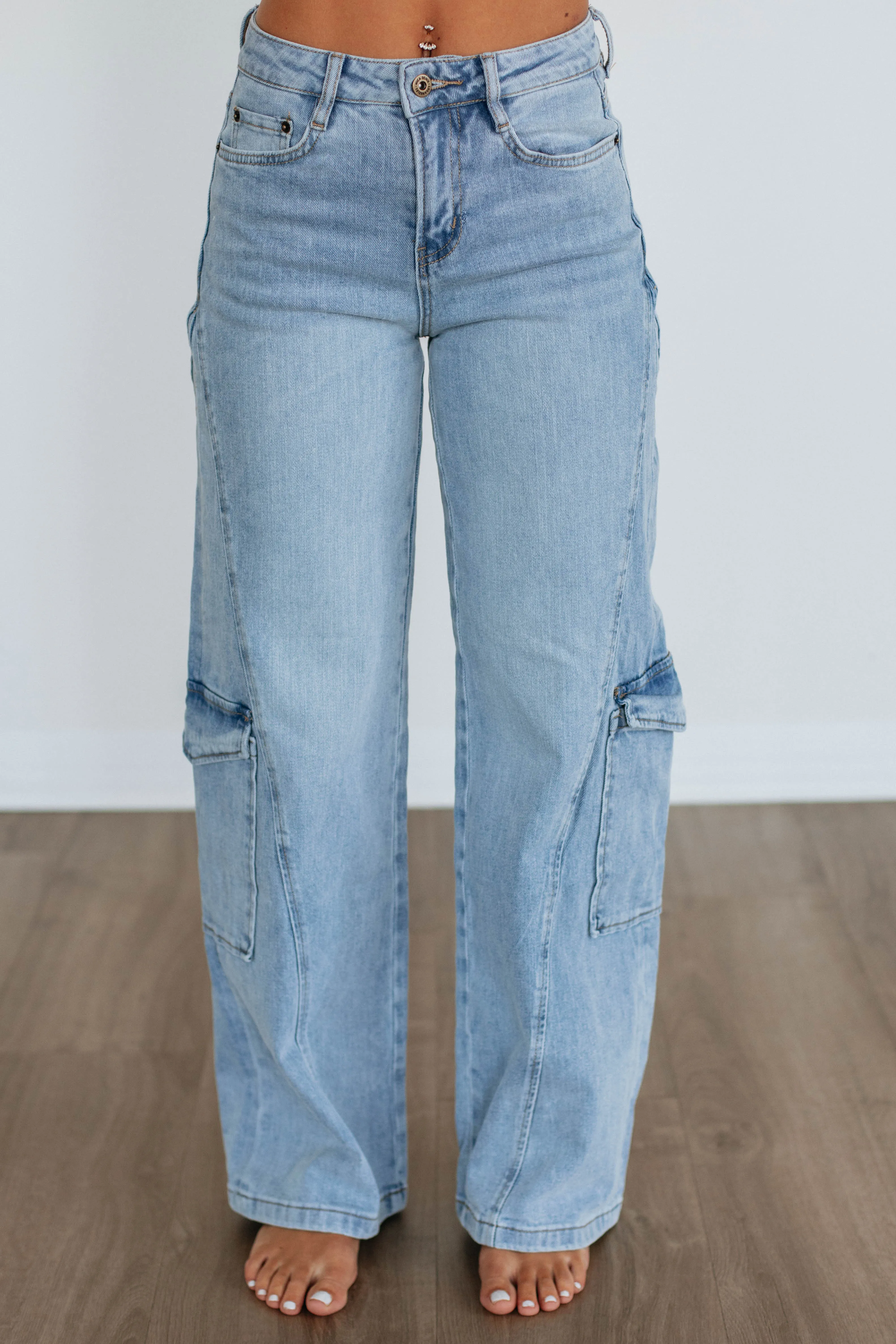 Kaycee Mica Cargo Jeans sold by Wild Oak Boutique product image thumbnail 3