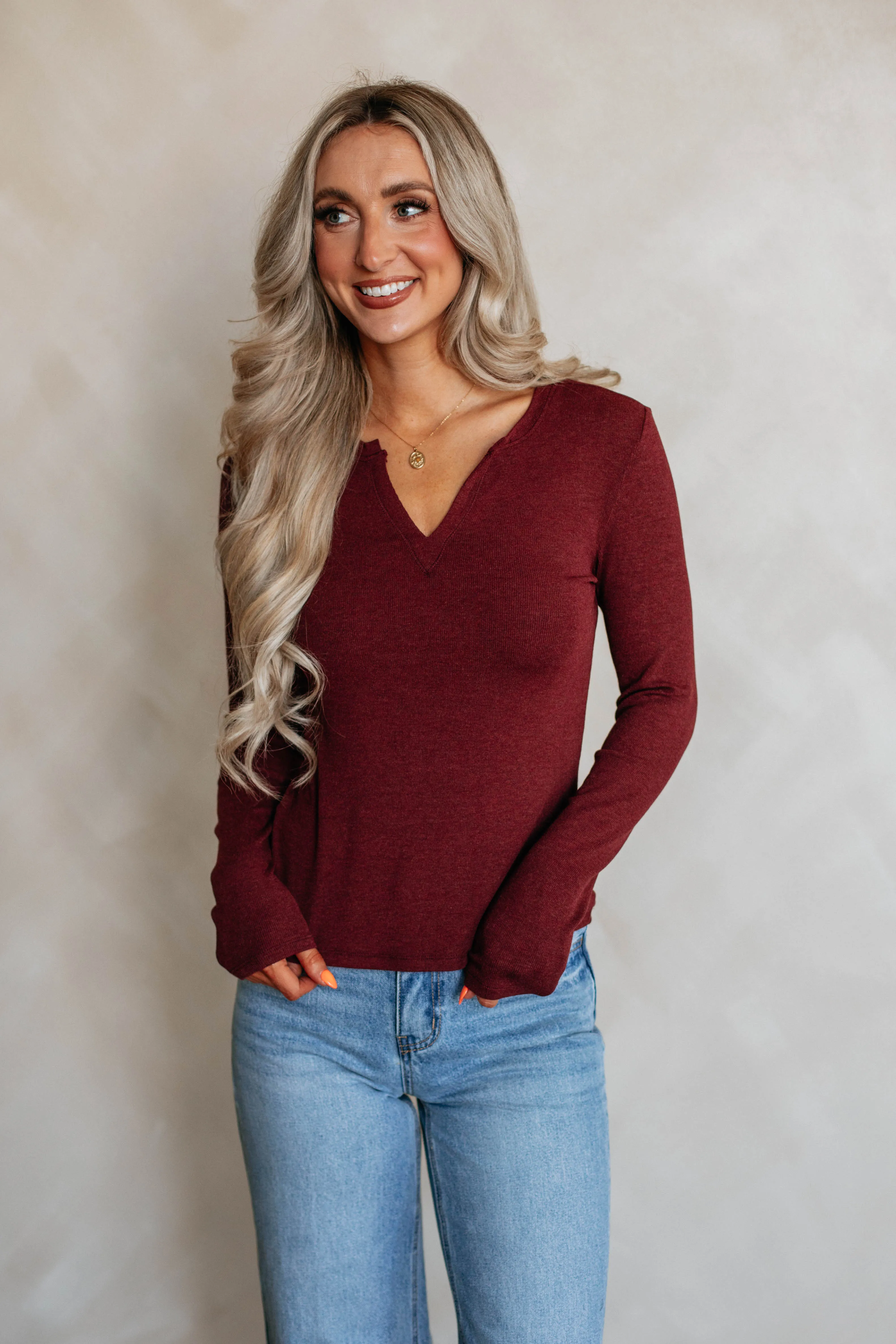 Faye Long Sleeve Top sold by Wild Oak Boutique
