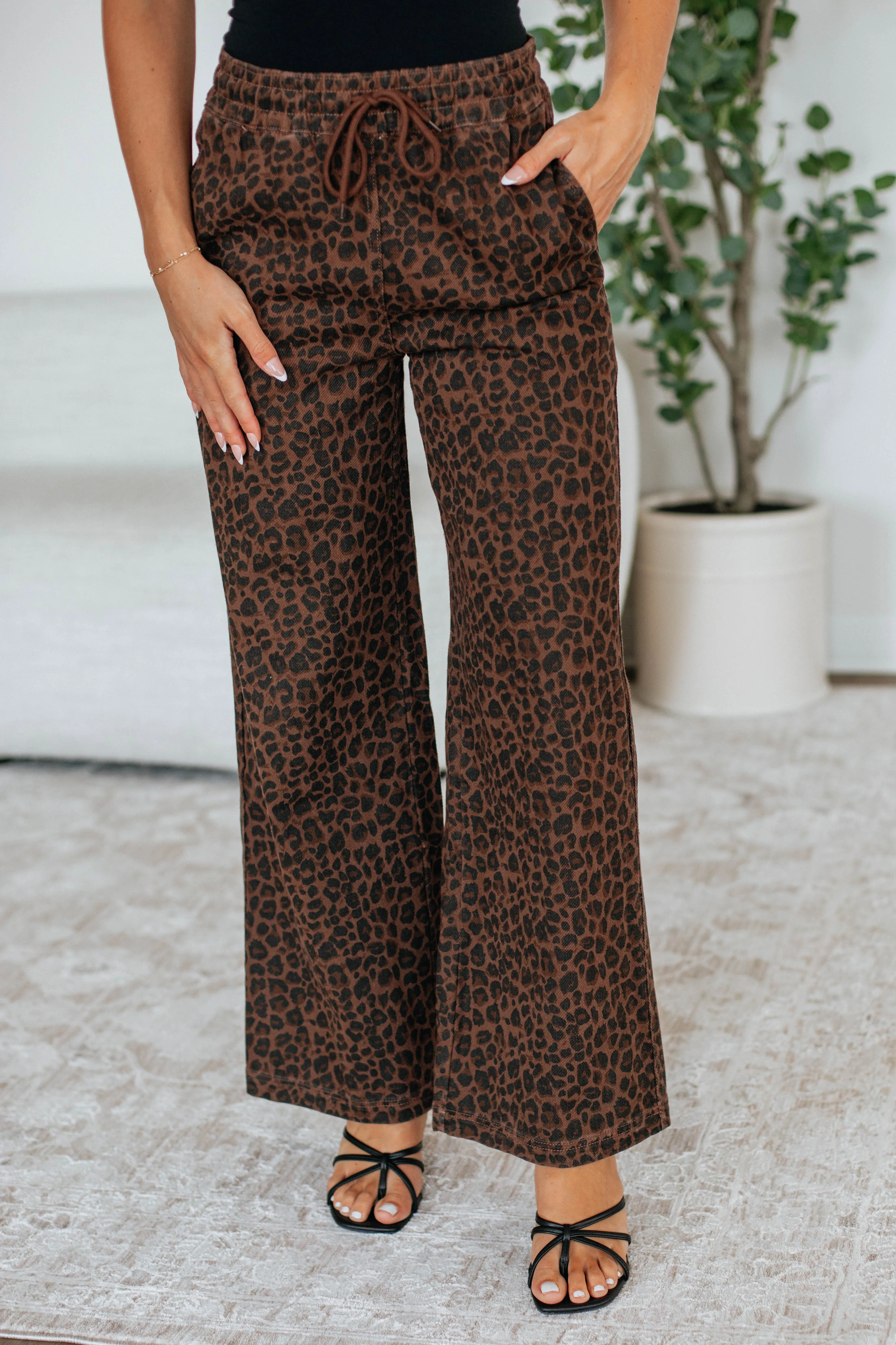 Tazley Leopard Pants sold by Wild Oak Boutique product image thumbnail 2