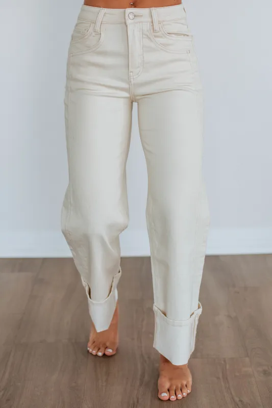 Olivia Vervet Jeans - Natural sold by Wild Oak Boutique