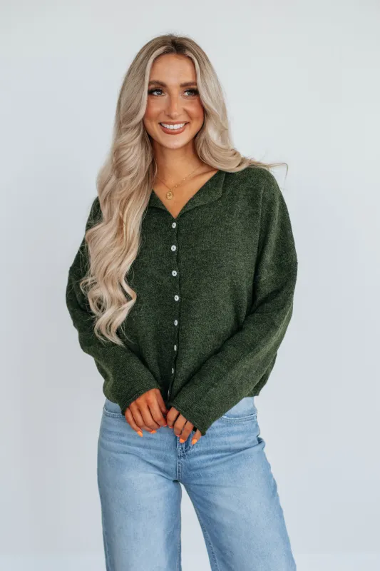 Brooke Cardigan - Pine made by Wild Oak Boutique