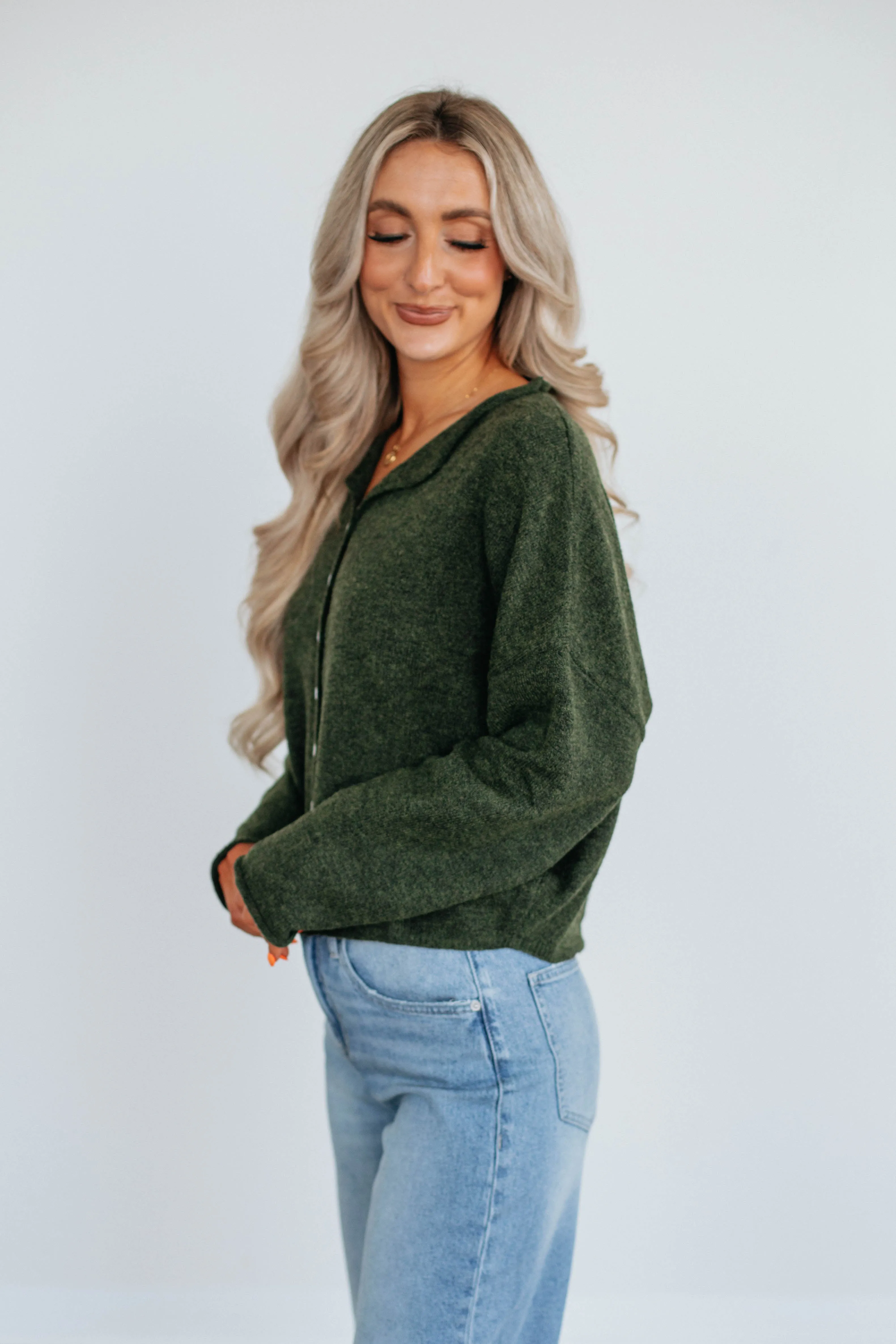 Brooke Cardigan - Pine sold by Wild Oak Boutique product image thumbnail 4