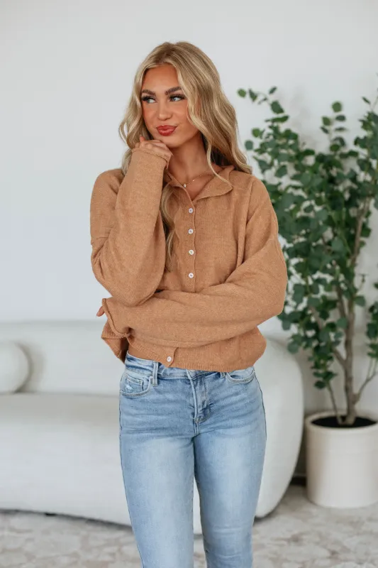 Brooke Cardigan - Camel sold by Wild Oak Boutique