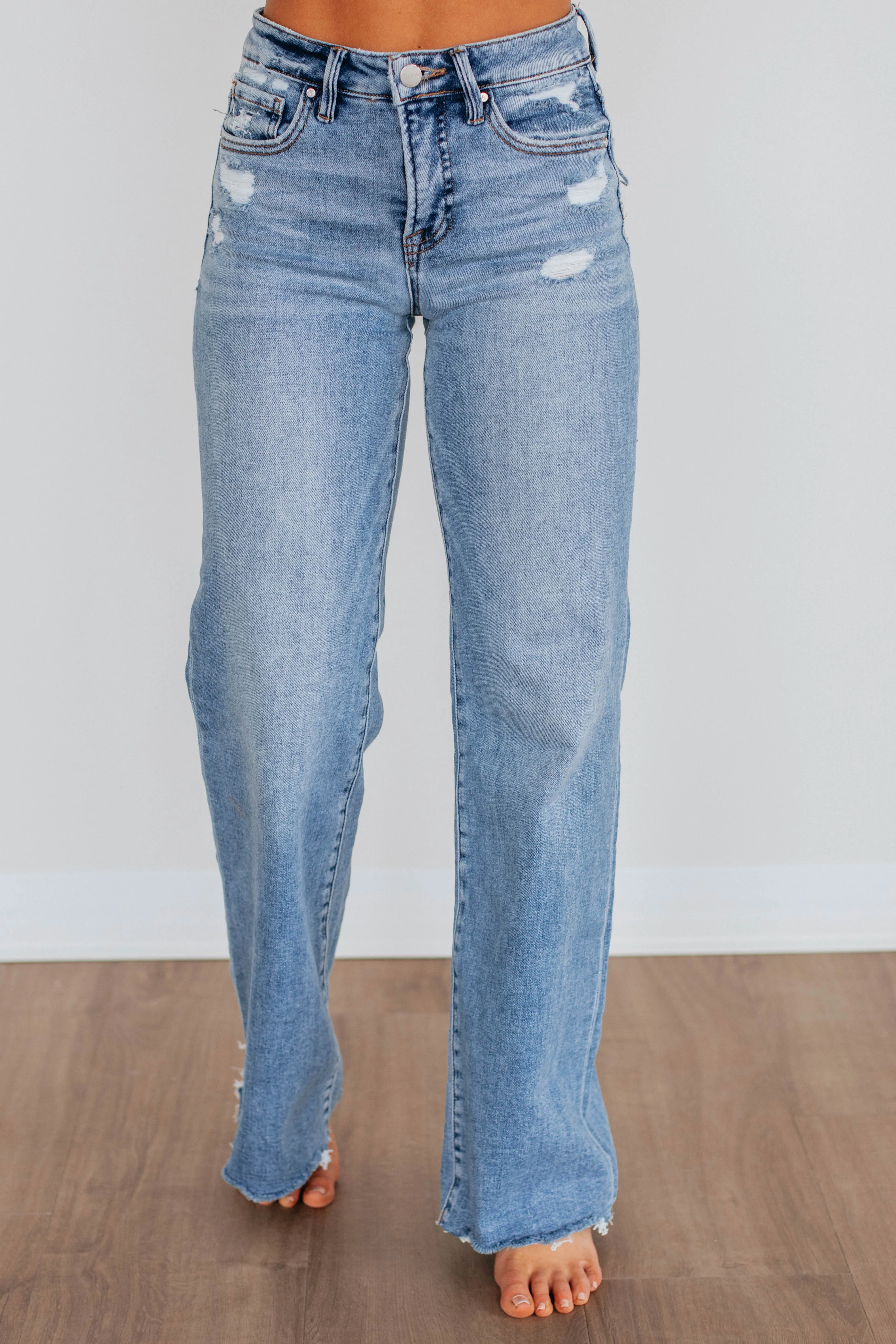 Adelyn Risen Jeans - Medium Wash sold by Wild Oak Boutique product image thumbnail 5