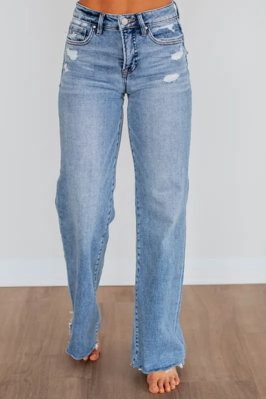Adelyn Risen Jeans - Medium Wash sold by Wild Oak Boutique