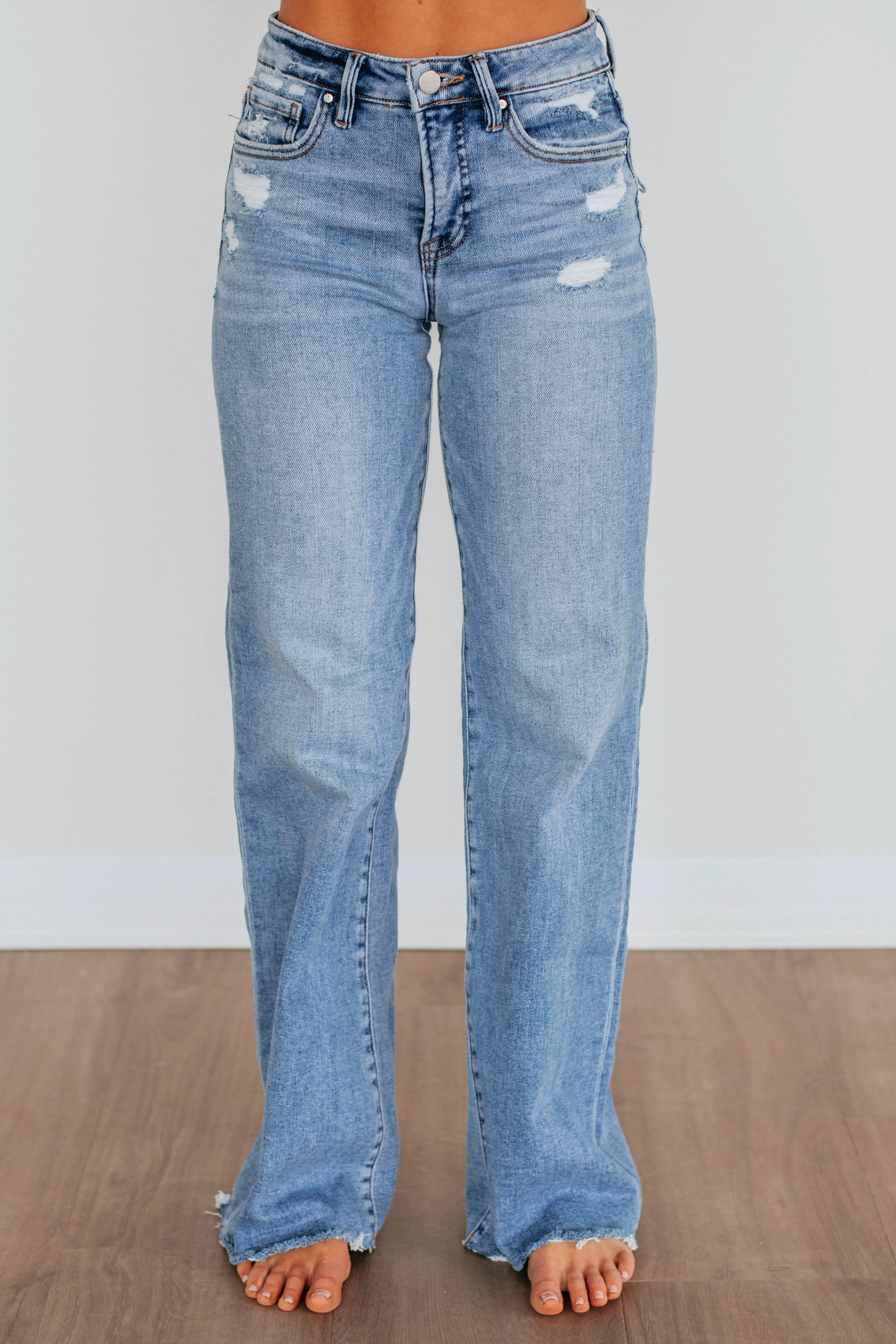 Adelyn Risen Jeans - Medium Wash sold by Wild Oak Boutique product image thumbnail 3