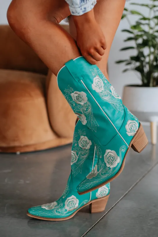 Center Of Attention Cowgirl Boots made by Wild Oak Boutique