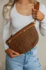 Patsy Checkered Bum Bag - Espresso sold by Wild Oak Boutique