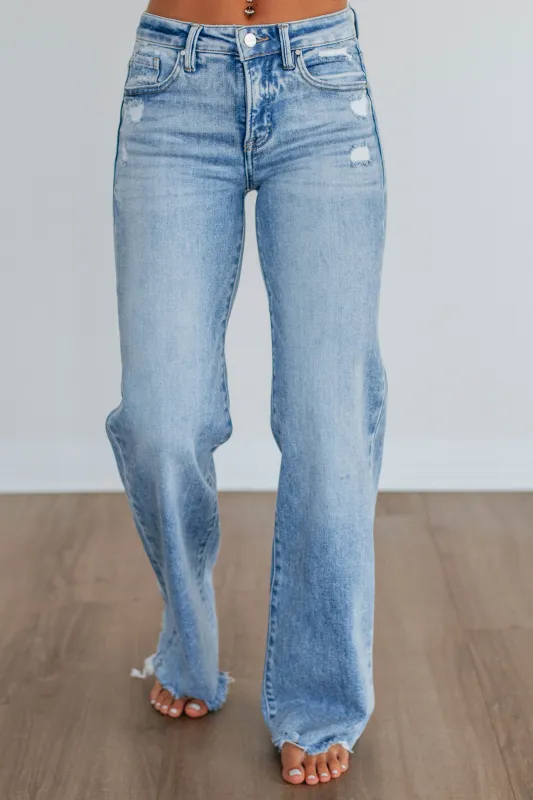 Adelyn Risen Jeans - Light Wash sold by Wild Oak Boutique