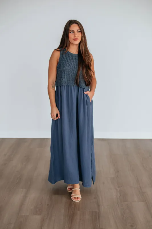 Rosie Contrast Dress sold by Wild Oak Boutique