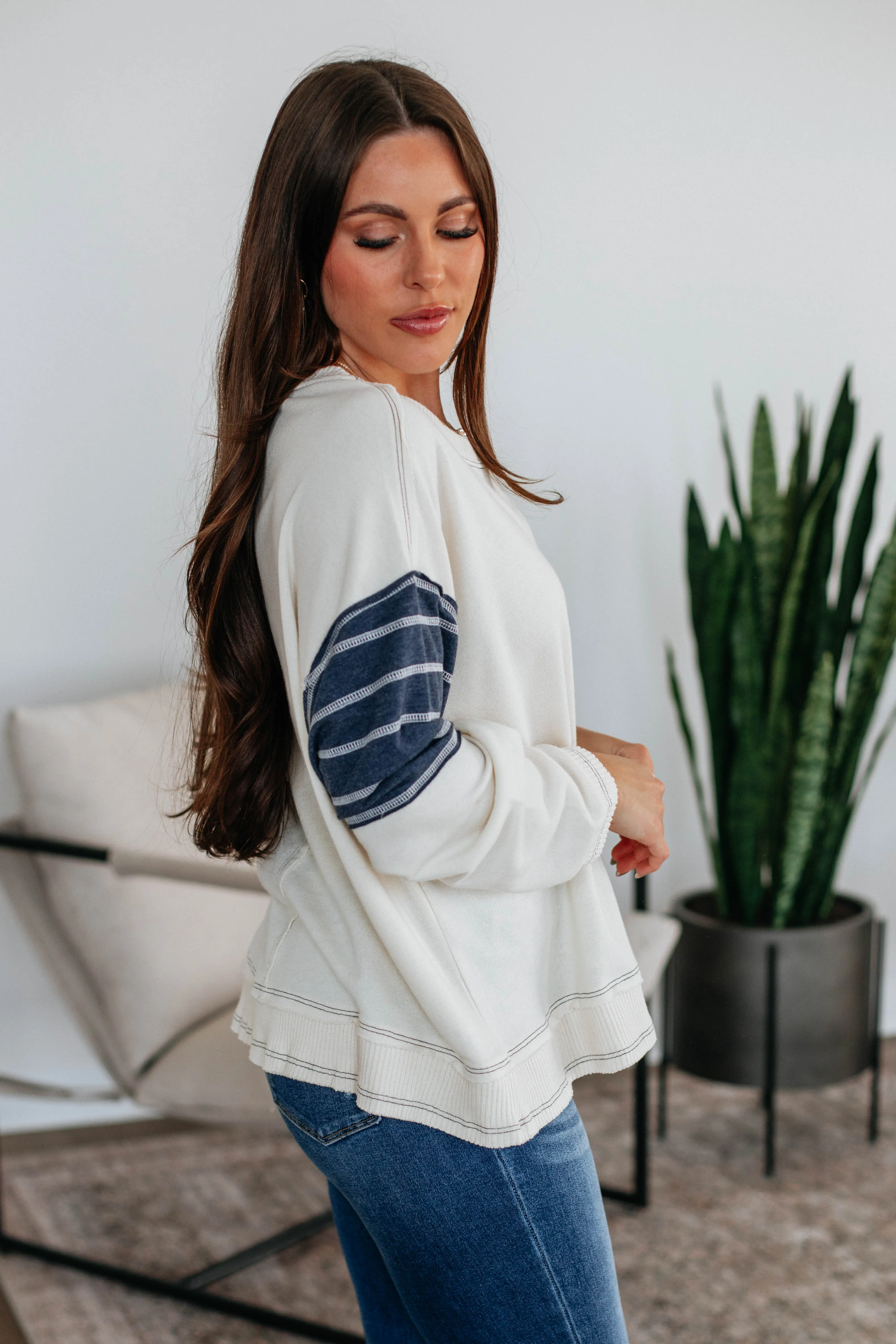 McKinley Striped Crewneck sold by Wild Oak Boutique product image thumbnail 4